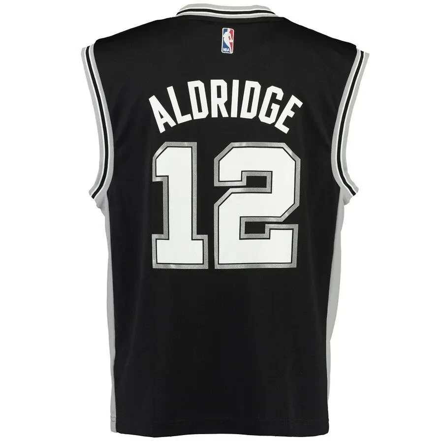 Lamarcus Aldridge San Antonio Spurs Road Black NBA Jersey Men's
