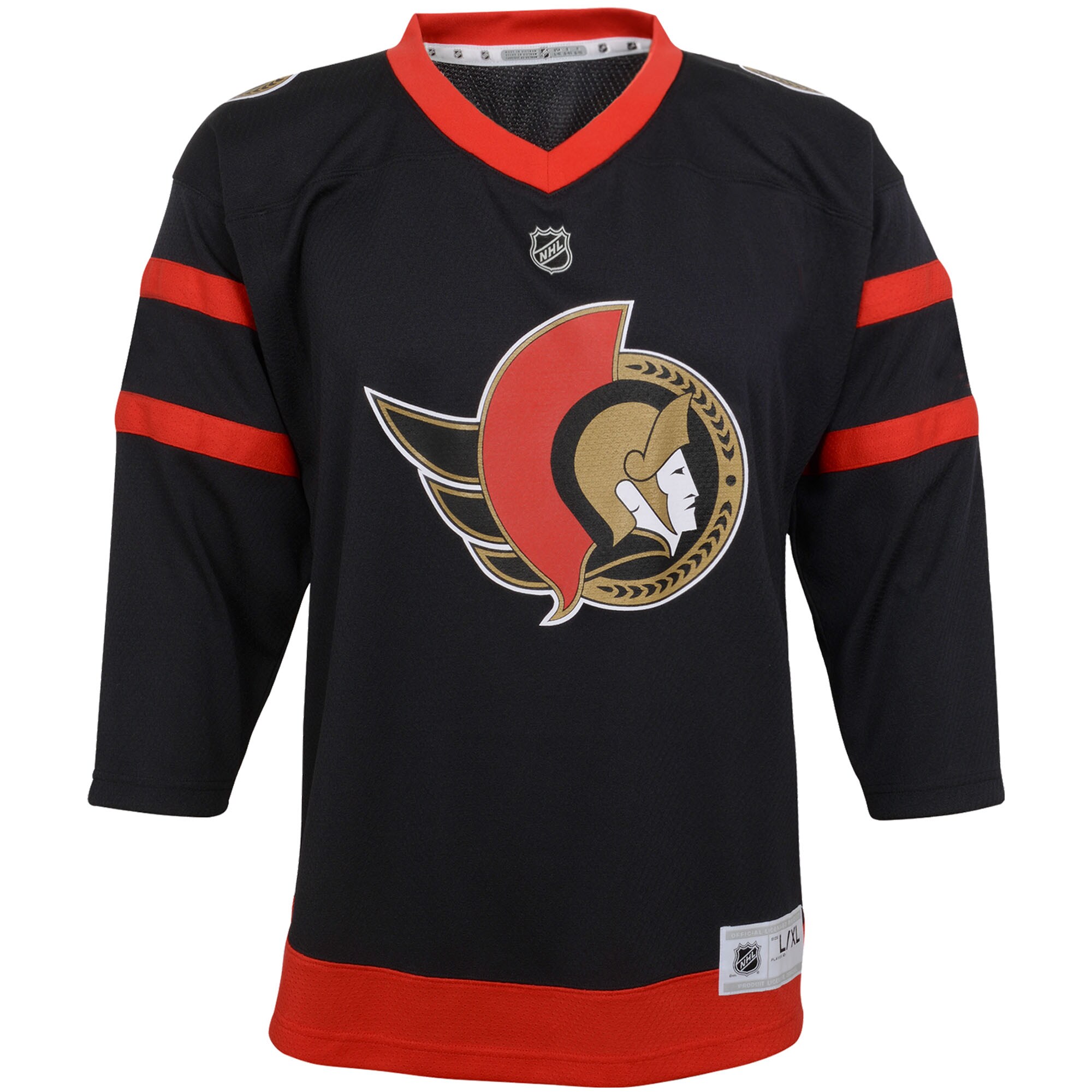 Ottawa Senators Black Home Custom NHL Jersey Youth