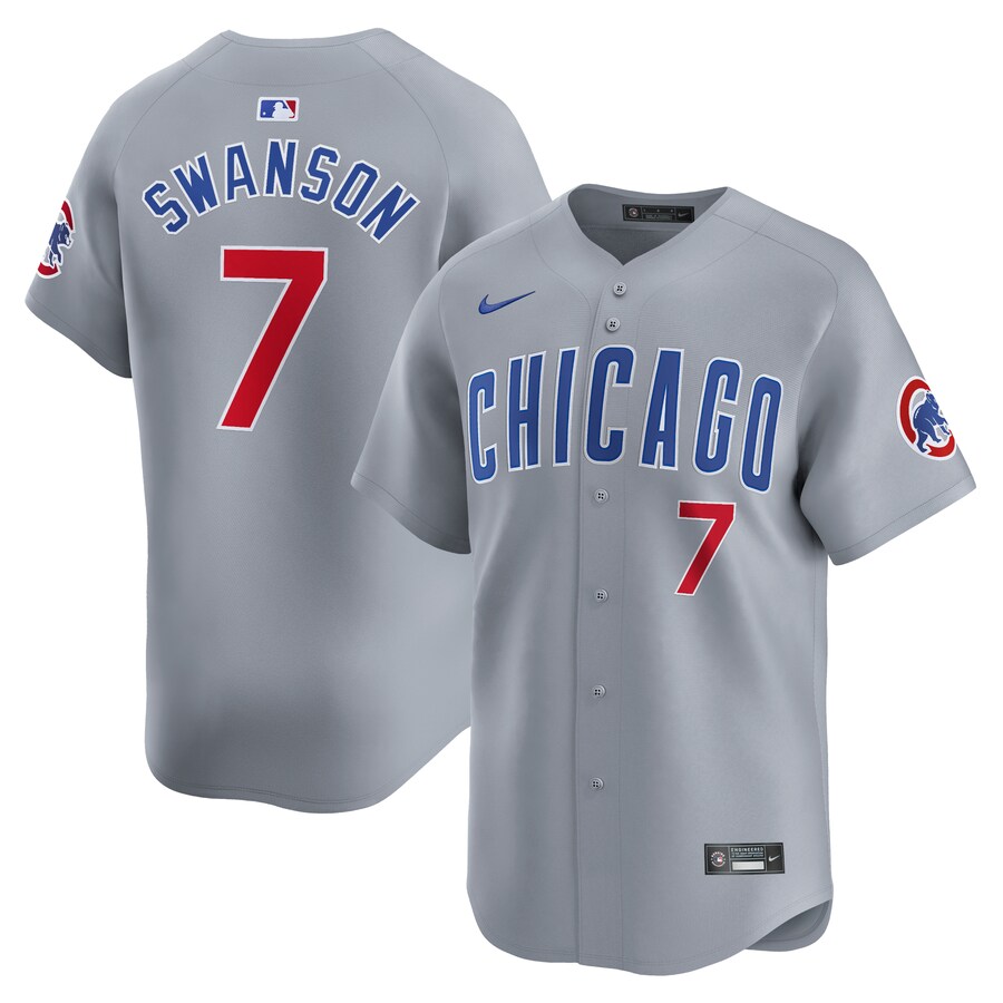 Dansby Swanson Chicago Cubs Road Limited Player Jersey Gray
