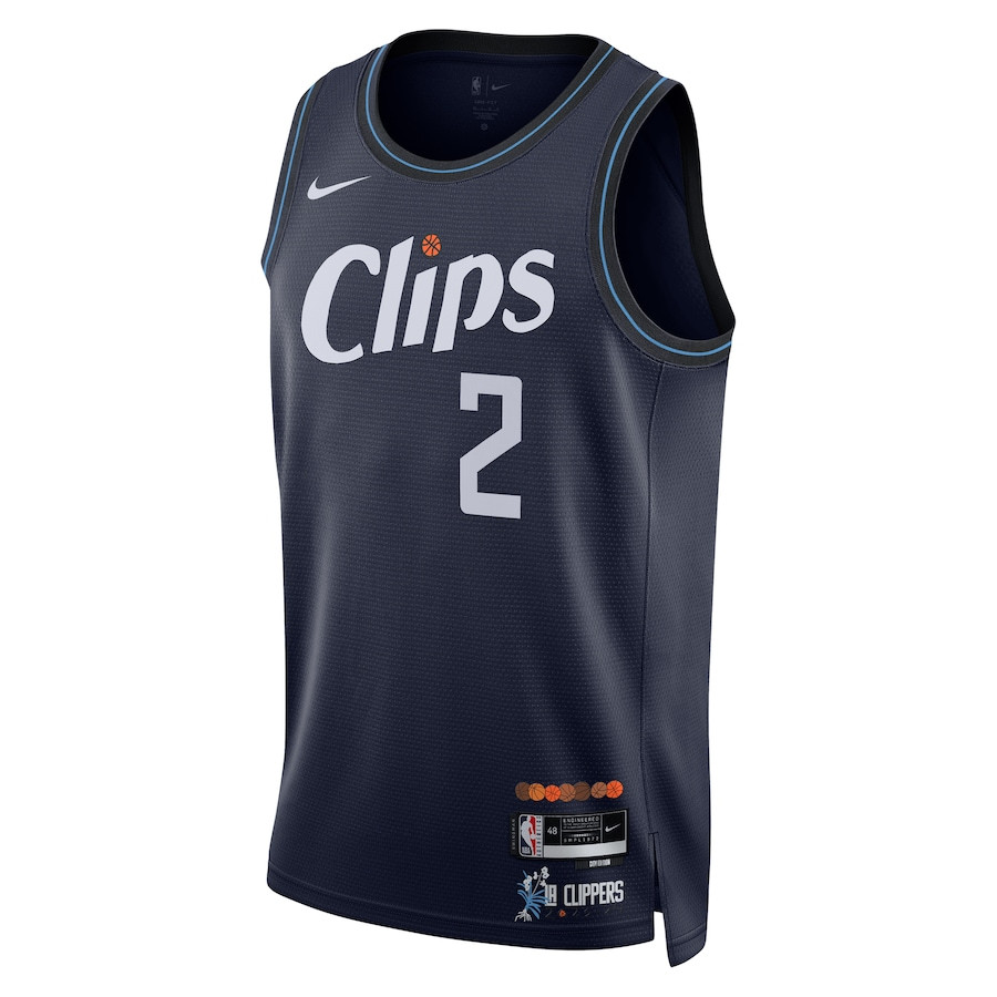 Kawhi Leonard 2 Los Angeles Clippers 2023/24 City Edition Swingman Navy NBA Jersey Men's