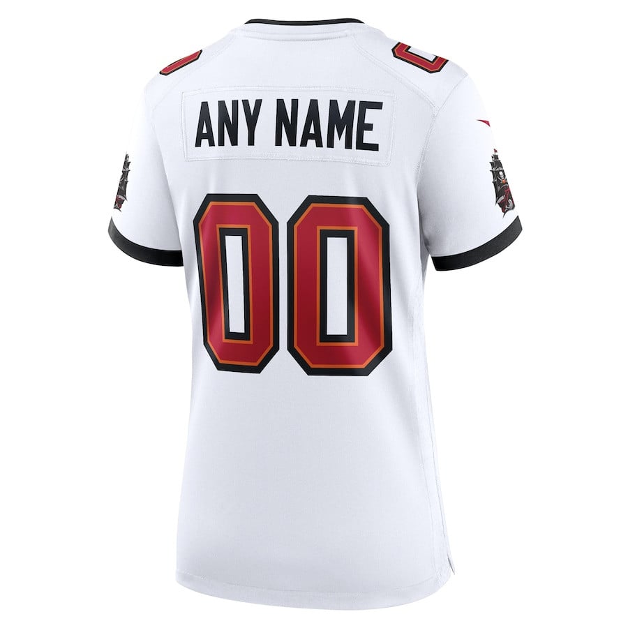 Tampa Bay Buccaneers Custom Game White NFL Jersey Women's
