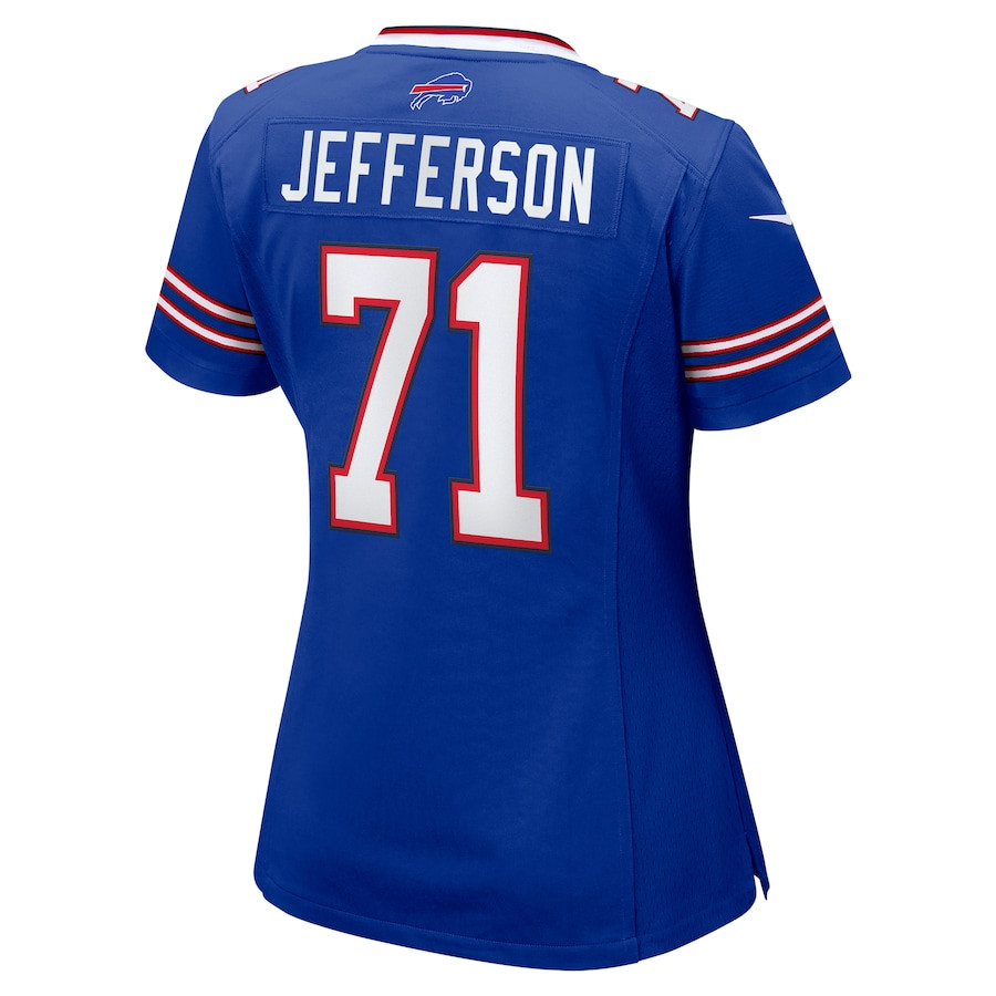 Quinton Jefferson 71 Buffalo Bills Game Royal NFL Jersey Women's