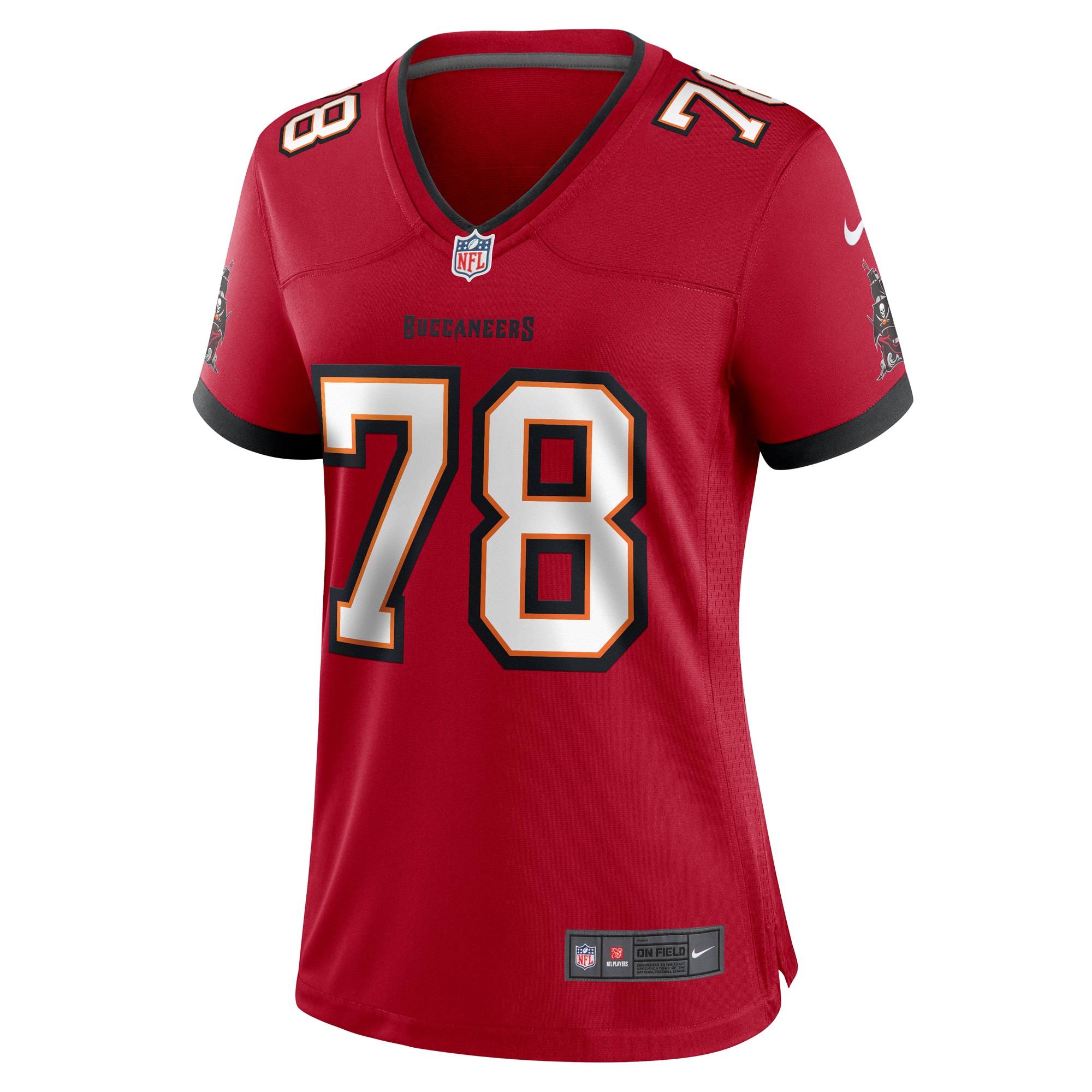 Tampa Bay Buccaneers Tristan Wirfs Red Game NFL Jersey Women's