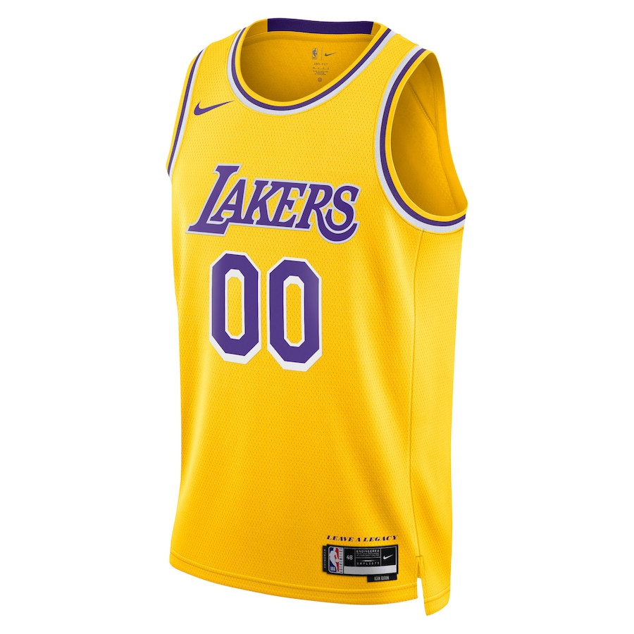 Los Angeles Lakers 2023/24 Icon Swingman Custom Gold NBA Jersey Men's