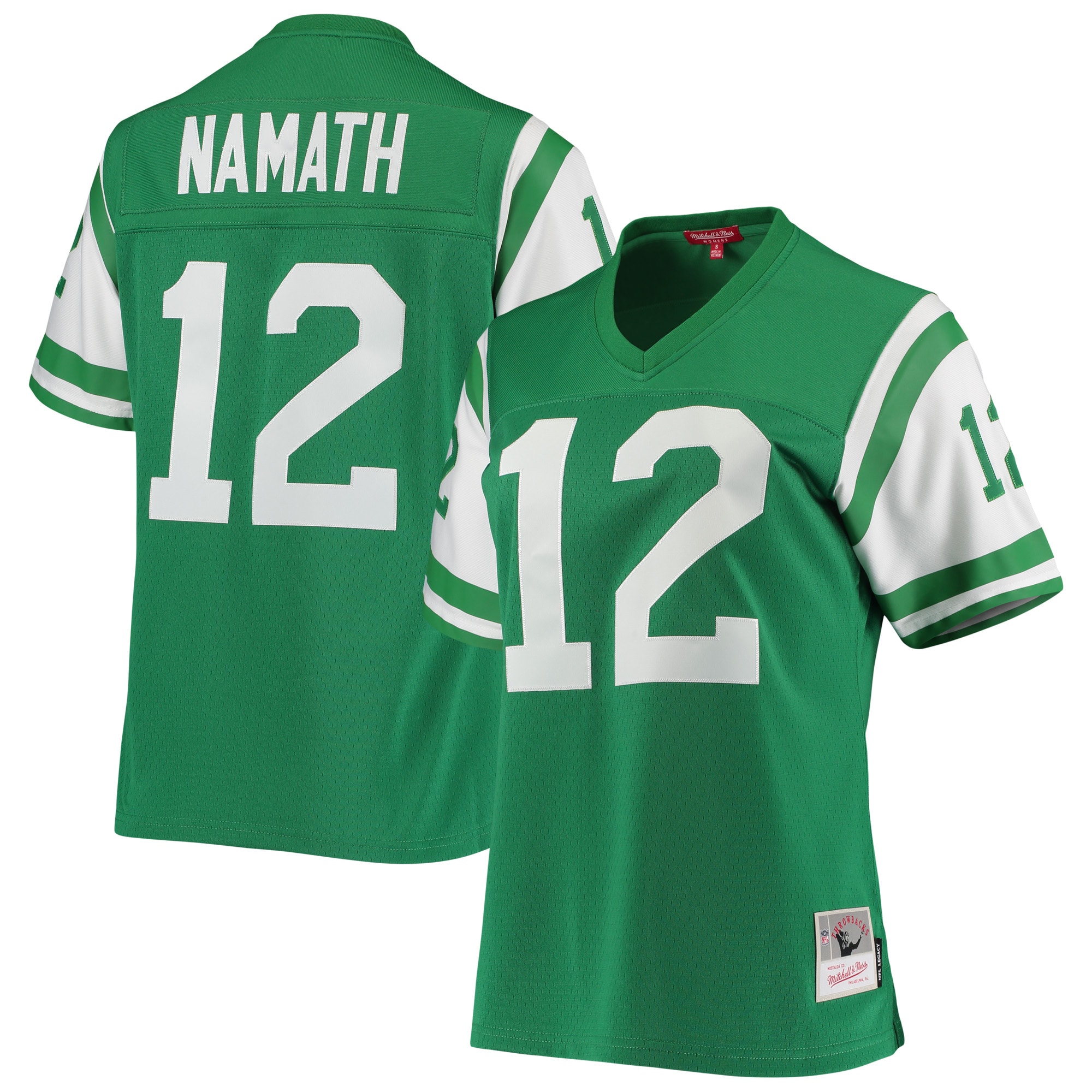 New York Jets Joe Namath Mitchell Ness Green 1969 Legacy NFL Jersey Women's