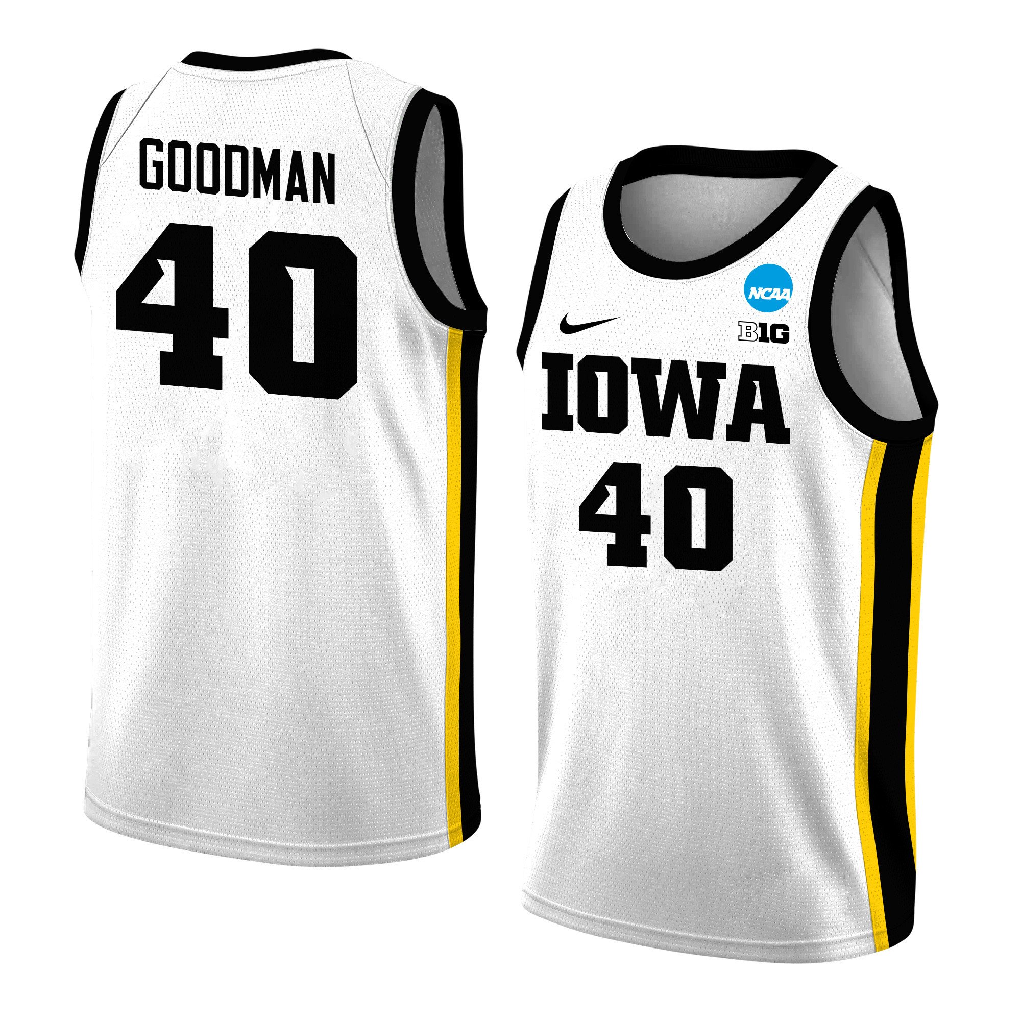 Sharon Goodman 40 Iowa Hawkeyes 2024 White Unisex NCAA Jersey Unisex