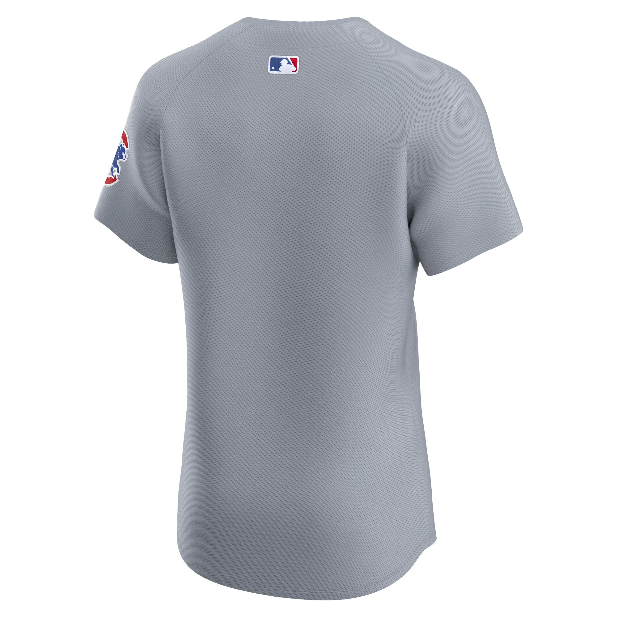 Chicago Cubs Gray Road Vapor Premier Elite Patch MLB Jersey Men's