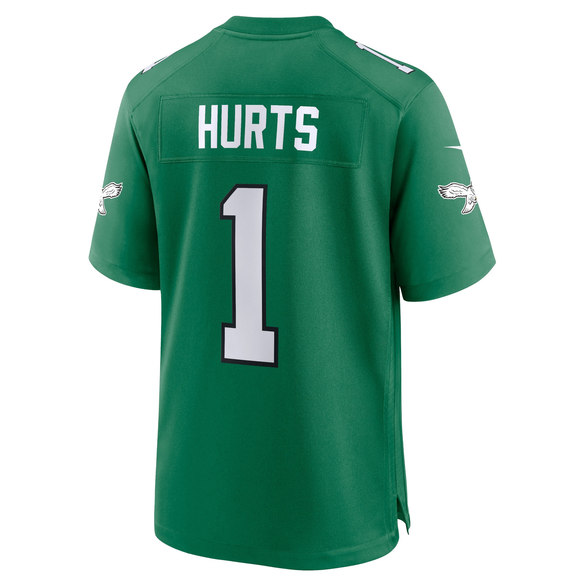 Philadelphia Eagles Jalen Hurts Kelly Green Game NFL Jersey Youth