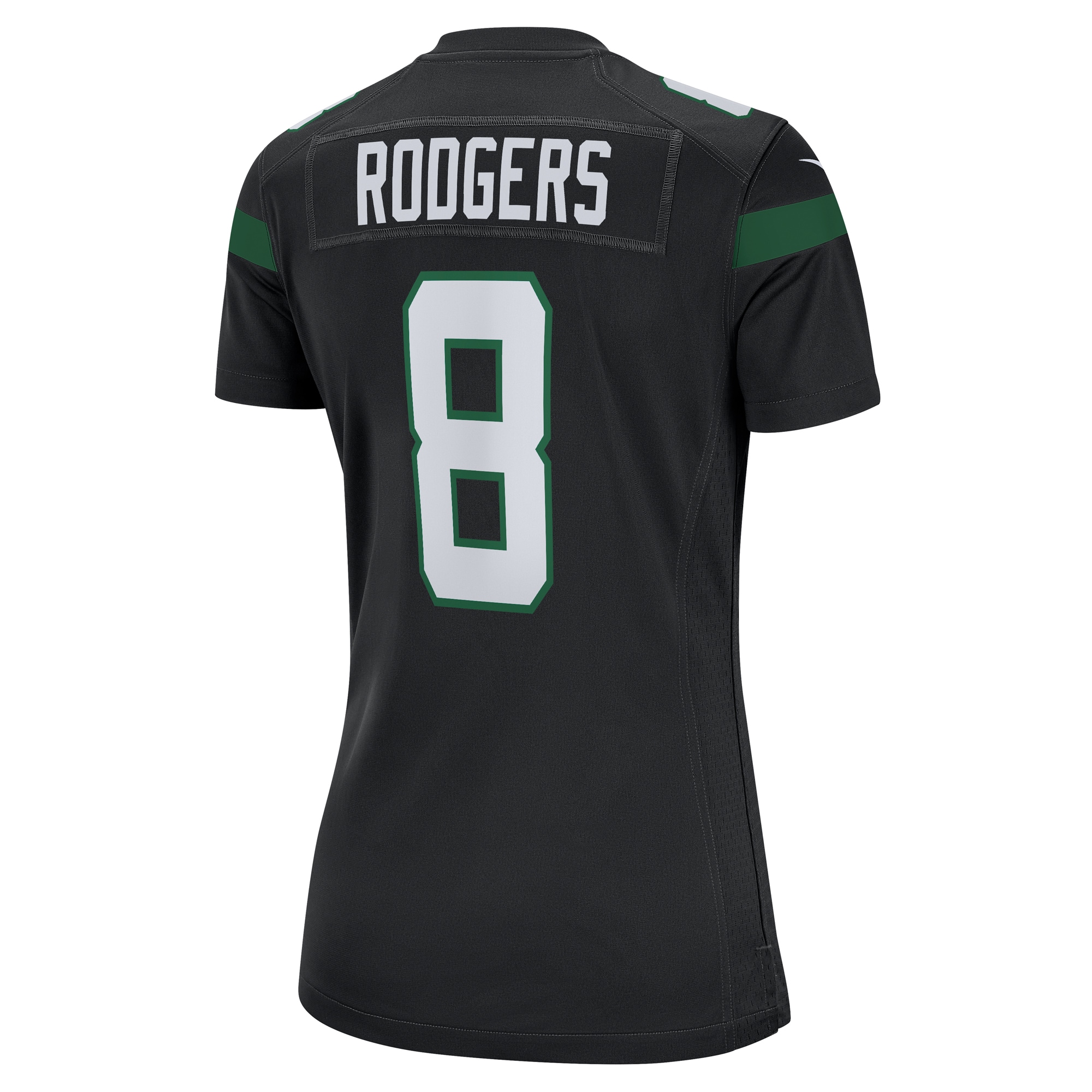 New York Jets Aaron Rodgers Black Player NFL Jersey Women's