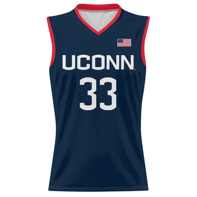 Caroline Ducharme #33 UConn Huskies Navy NCAA Jersey Men's