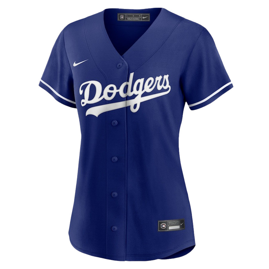 Freddie Freeman 5 Los Angeles Dodgers Signed Home Run 2023 Alternate Player Royal MLB Jersey Women's