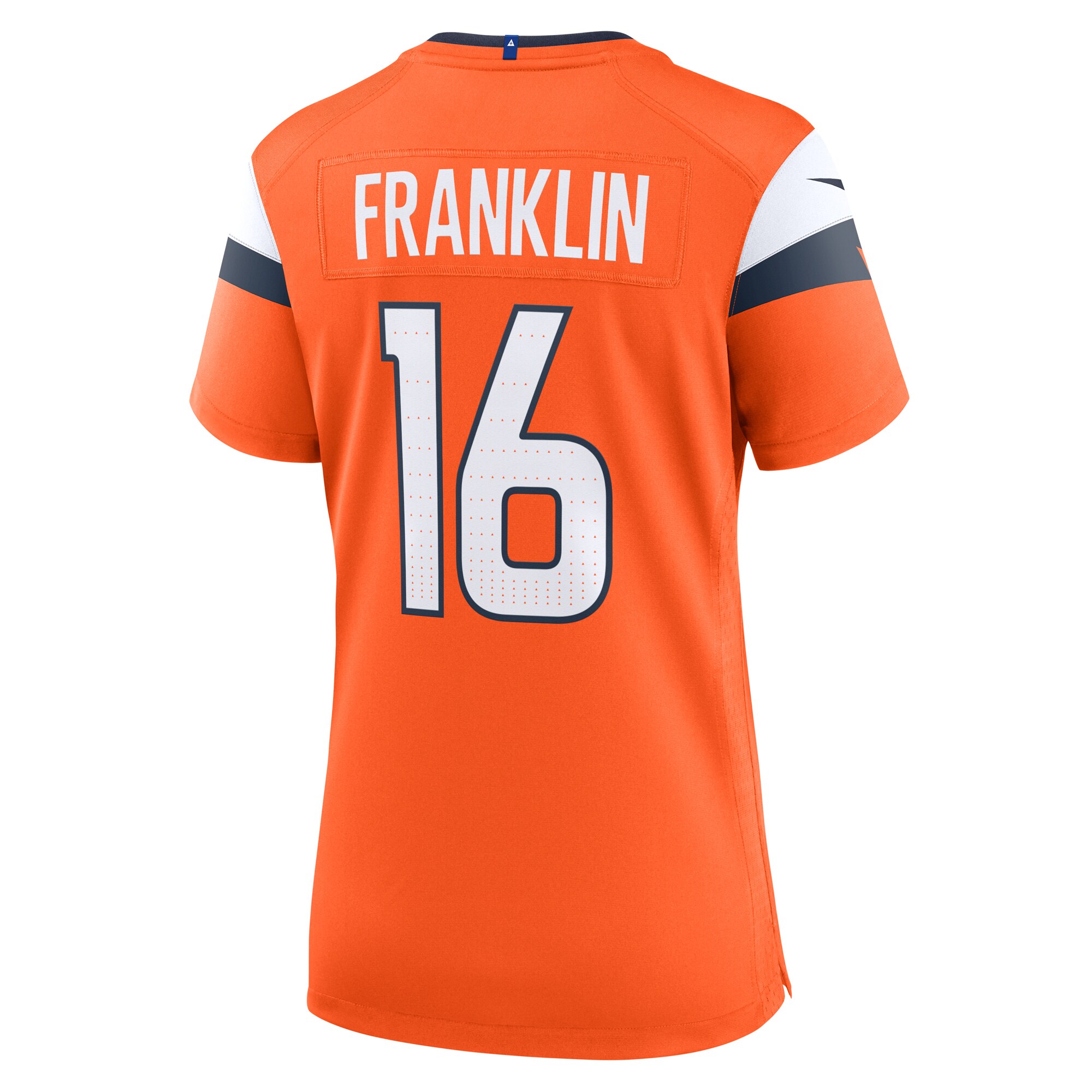Denver Broncos Troy Franklin Orange Team Game NFL Jersey Women's