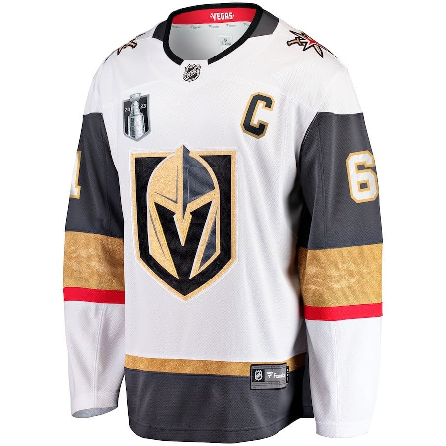 William Karlsson 71 Vegas Golden Knights 2023 Stanley Cup Final Away Breakaway Player White NHL Jersey Men's