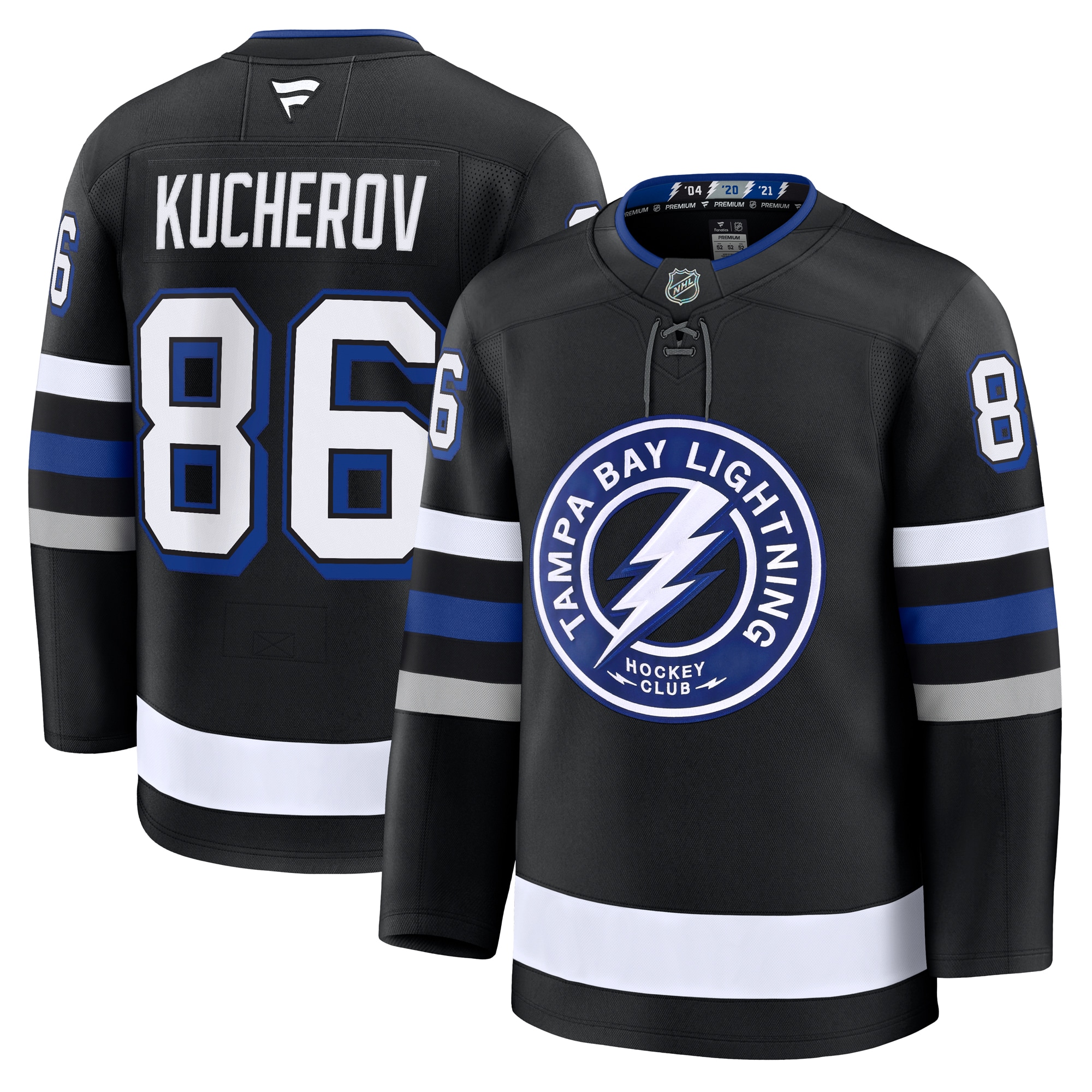 Tampa Bay Lightning Nikita Kucherov Black Alternate Premium NHL Jersey Men's