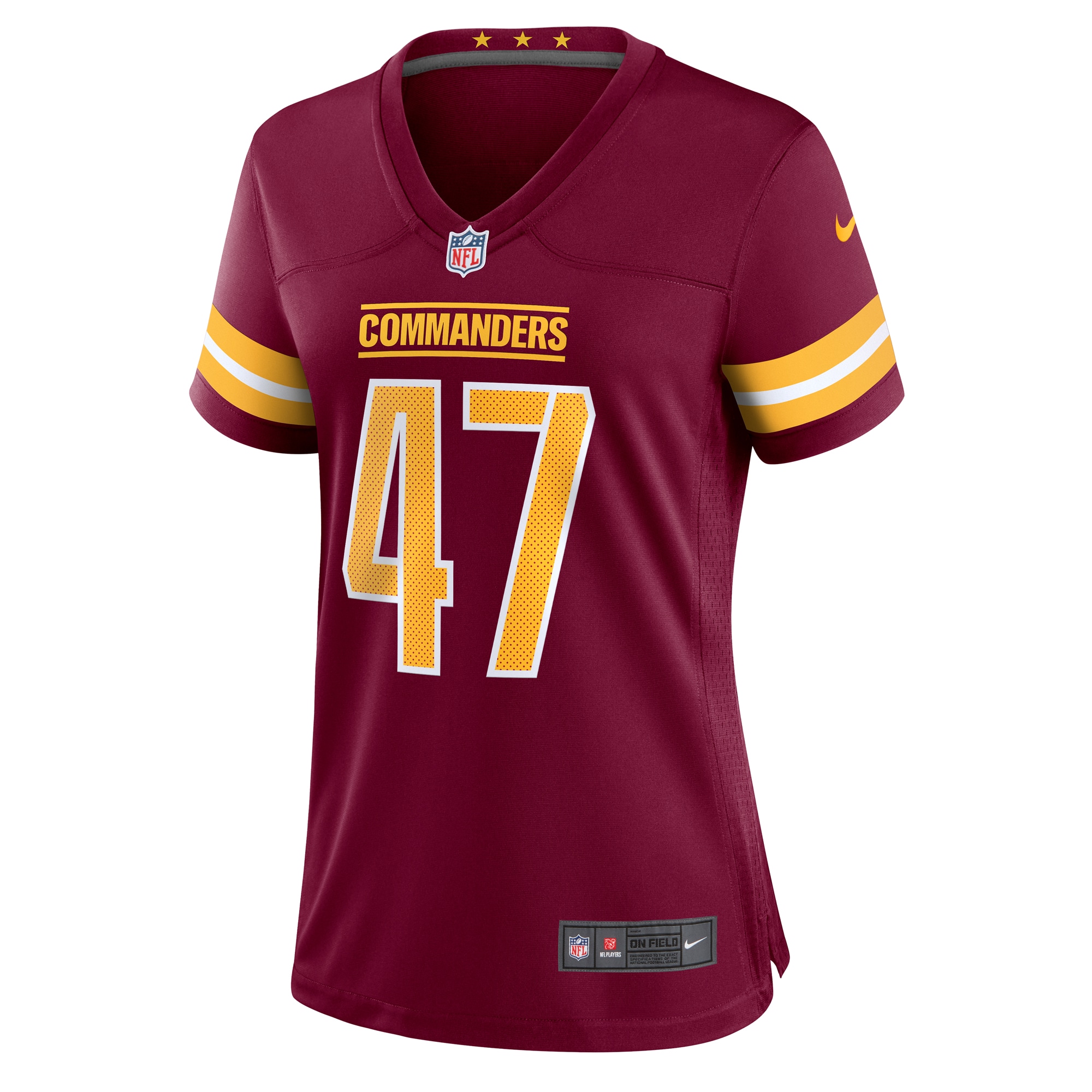Washington Commanders Khaleke Hudson Burgundy Game NFL Jersey Women's