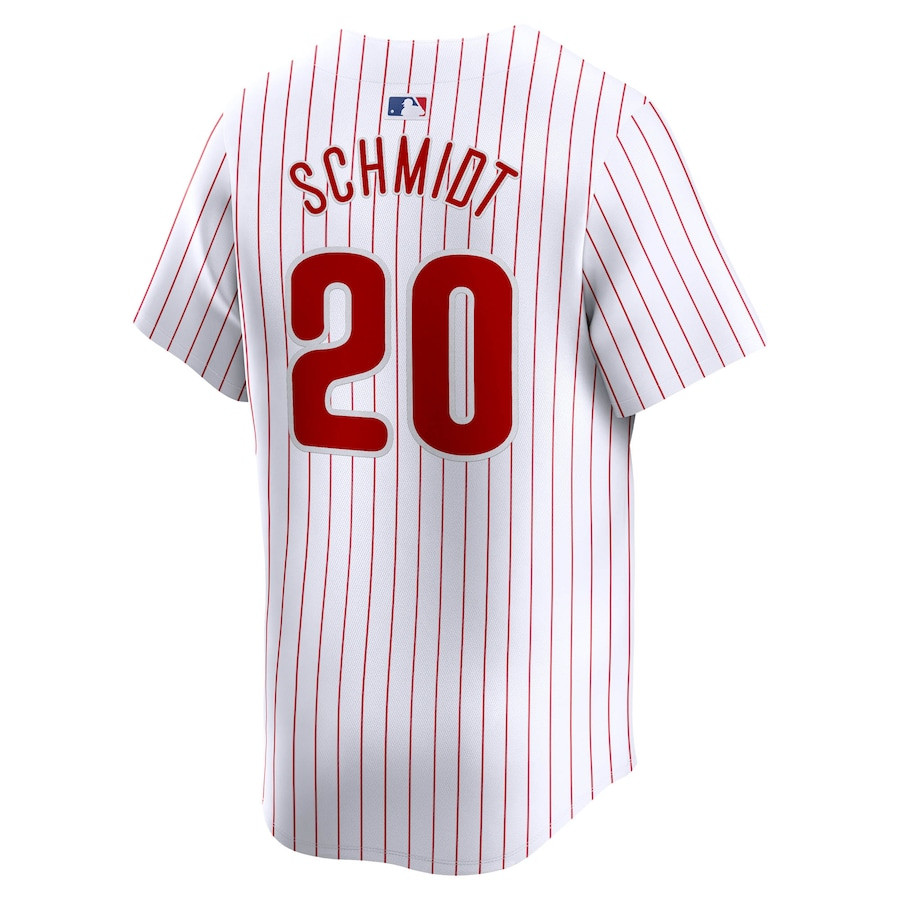 Mike Schmidt 20 Philadelphia Phillies Home Limited Player White MLB Jersey Men's