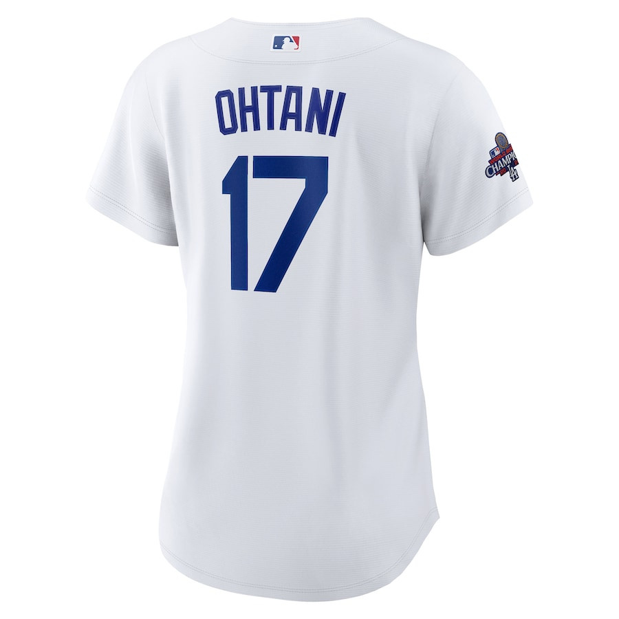 Shohei Ohtani 17 Los Angeles Dodgers 2024 World Series Champions Home Player White MLB Jersey Women's