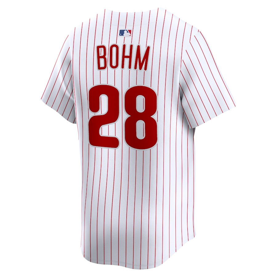 Alec Bohm 28 Philadelphia Phillies Home Limited Player White MLB Jersey Men's
