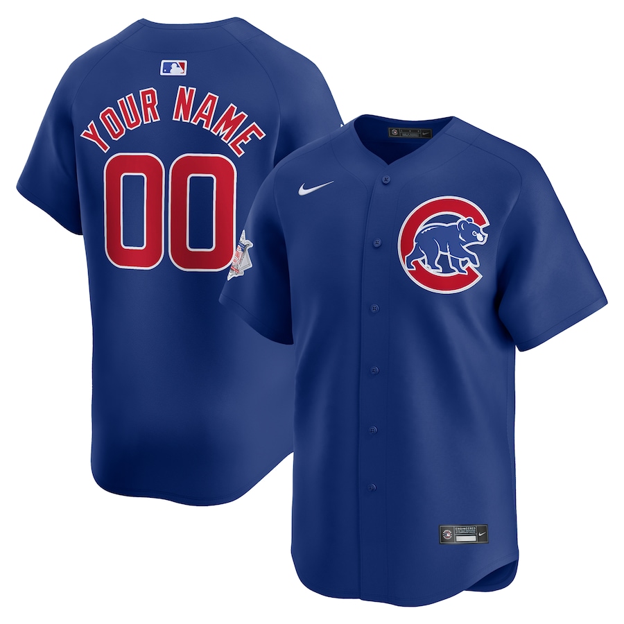 Chicago Cubs Alternate Limited Custom Jersey Royal