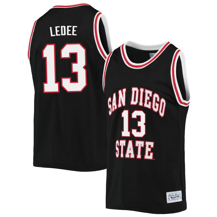 CopJaedon LeDee 13 San Diego State Aztecs 2023- Black NCAA Jersey Men's