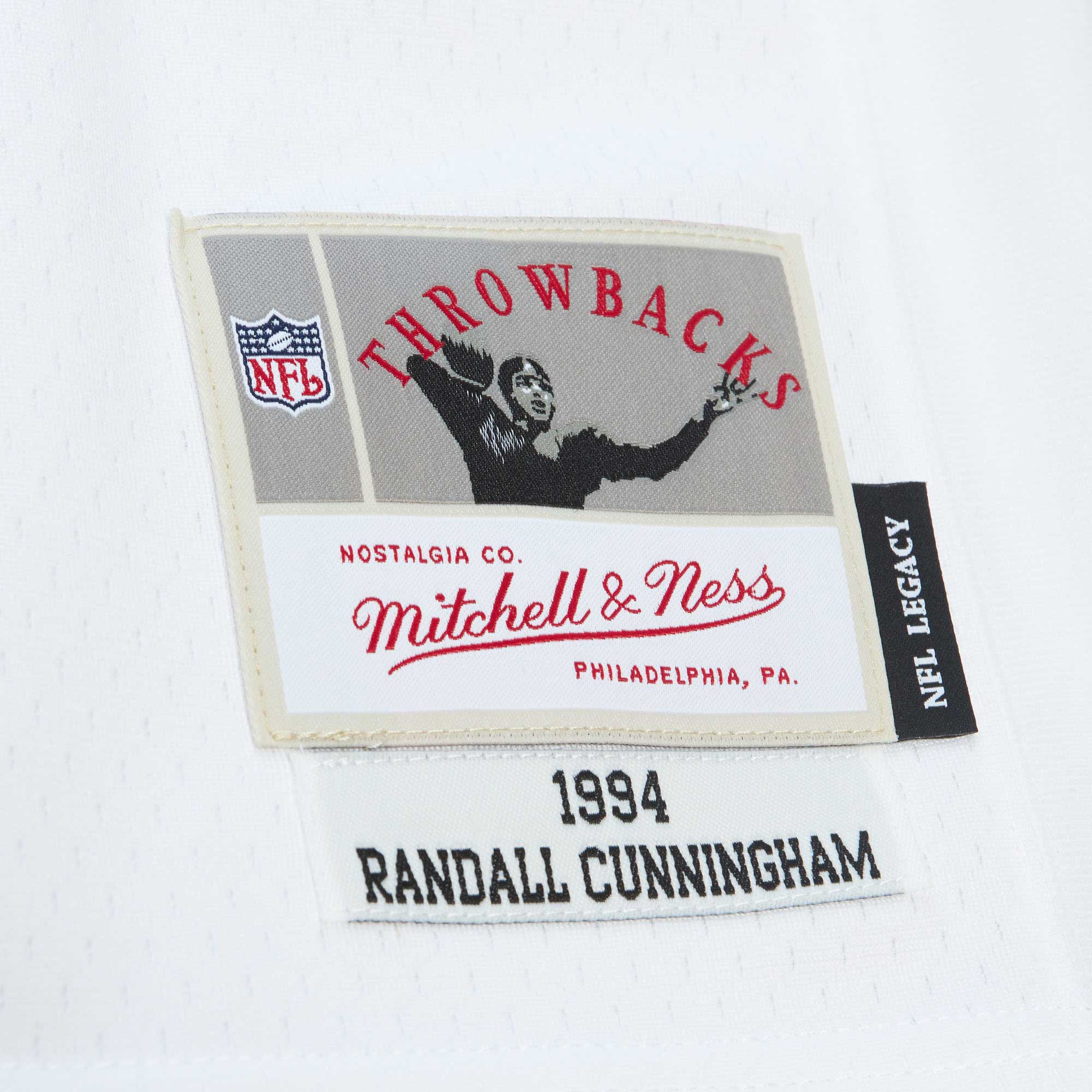 Philadelphia Eagles Randall Cunningham Mitchell Ness White Legacy NFL Jersey Men's