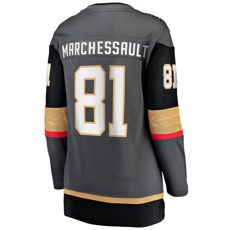 Jonathan Marchessault 81 Vegas Golden Knights 2023 Stanley Cup Final Alternate Breakaway Player Black NHL Jersey Women's