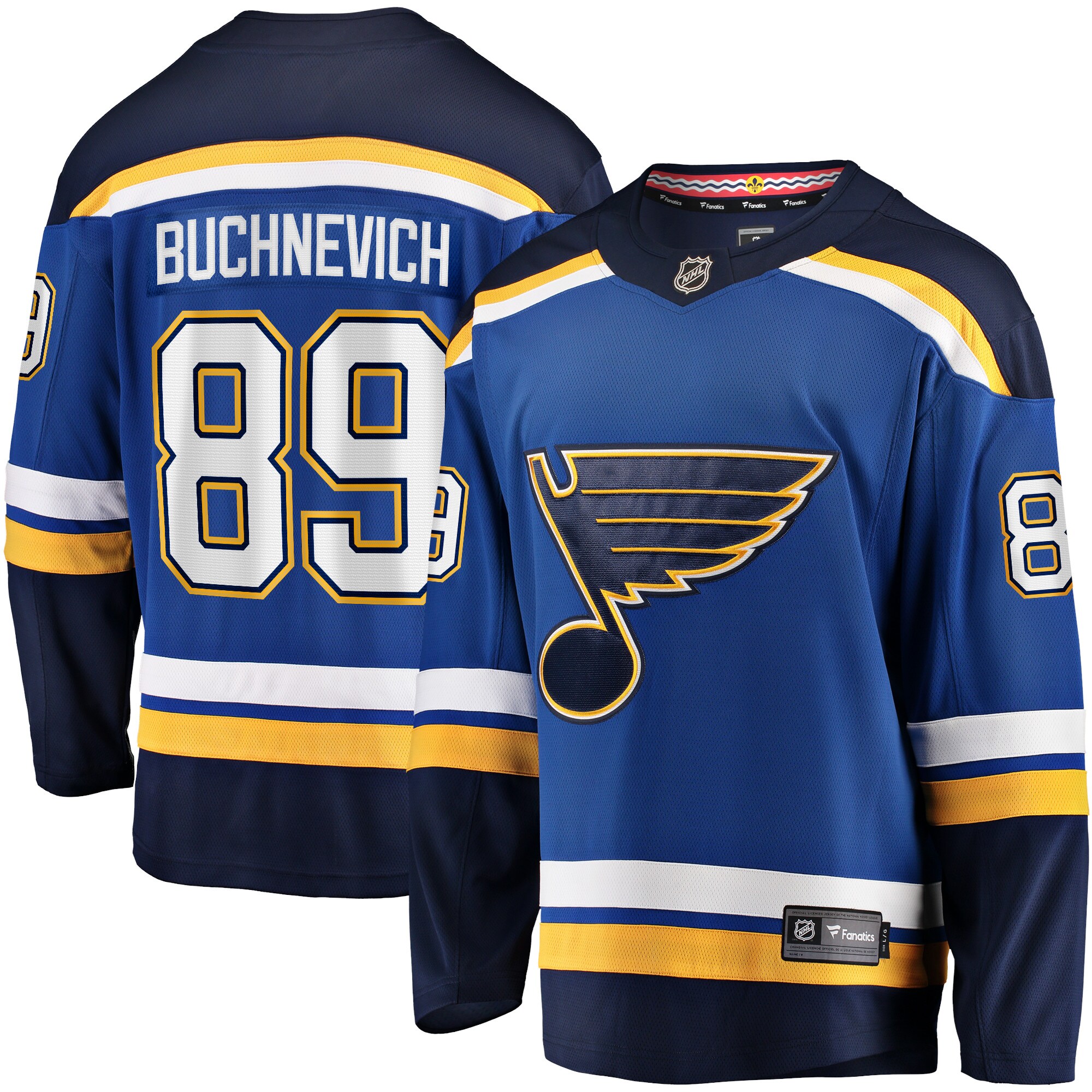 St. Louis Blues Pavel Buchnevich Blue Home Breakaway Player NHL Jersey Men's