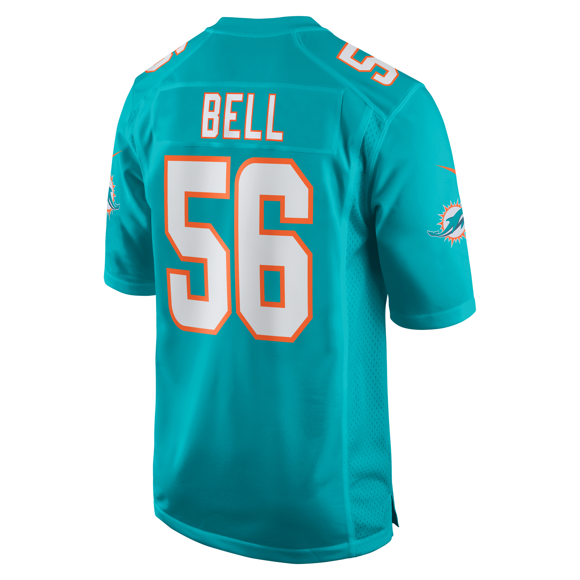Miami Dolphins Quinton Bell Aqua Game NFL Jersey Men's