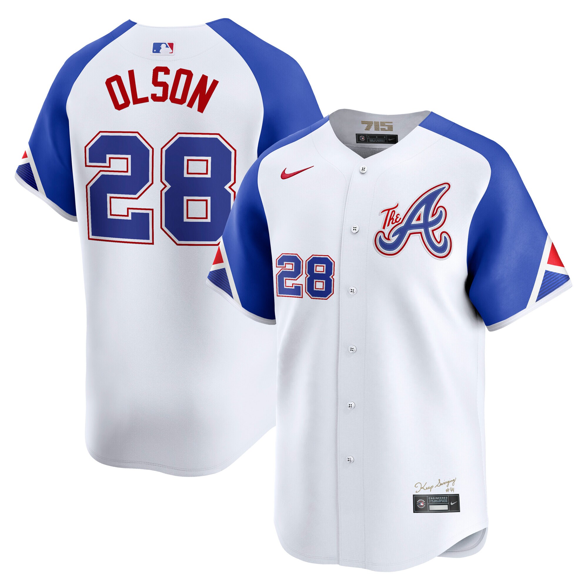 Atlanta Braves Matt Olson White City Connect Limited Player MLB Jersey Men's
