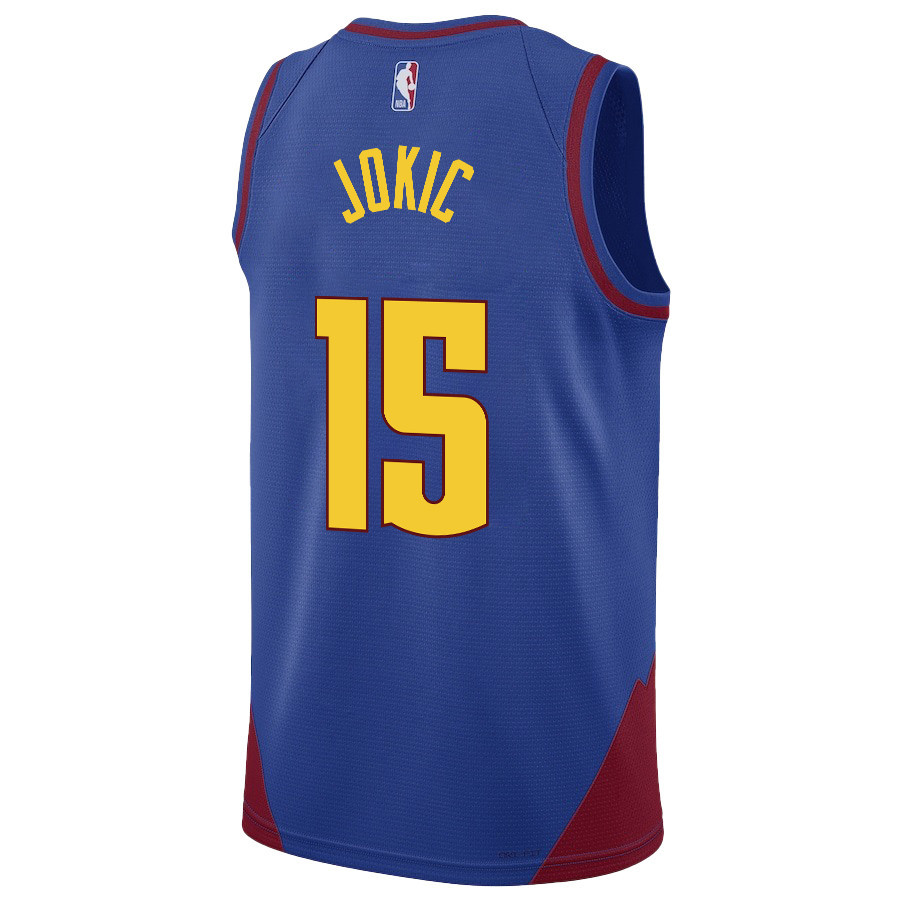 Nikola Joki? Denver Nuggets The Big Joker 2023 Final Champions Swingman Blue NBA Jersey Men's