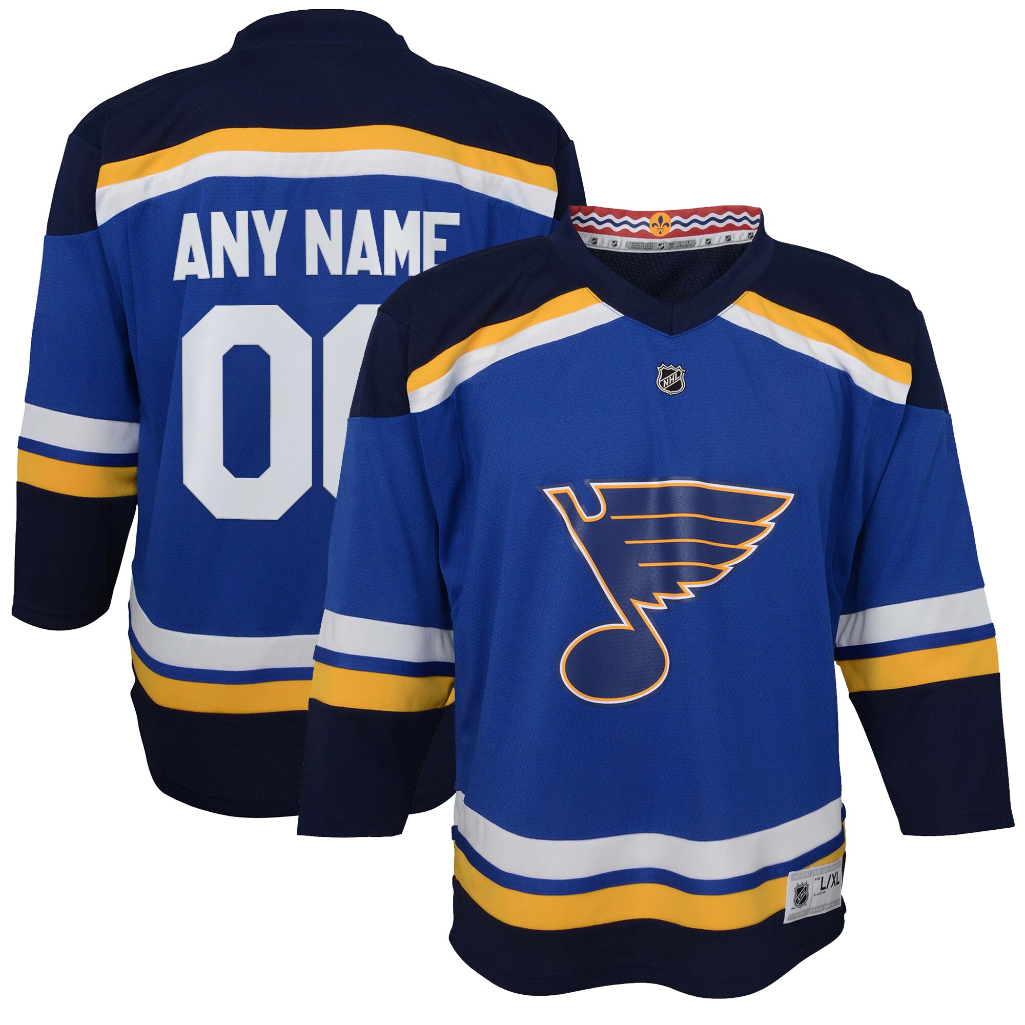 St. Louis Blues Blue Home Custom NHL Jersey Youth