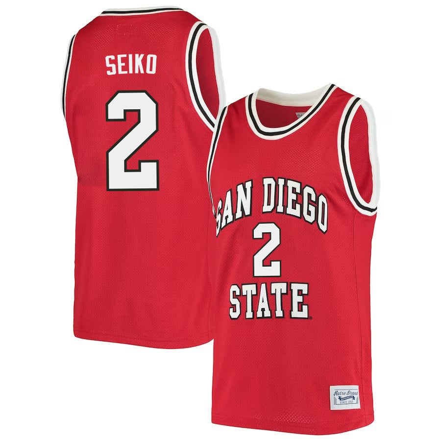 Adam Seiko 2 San Diego State Aztecs 2023- Red NCAA Jersey Men's