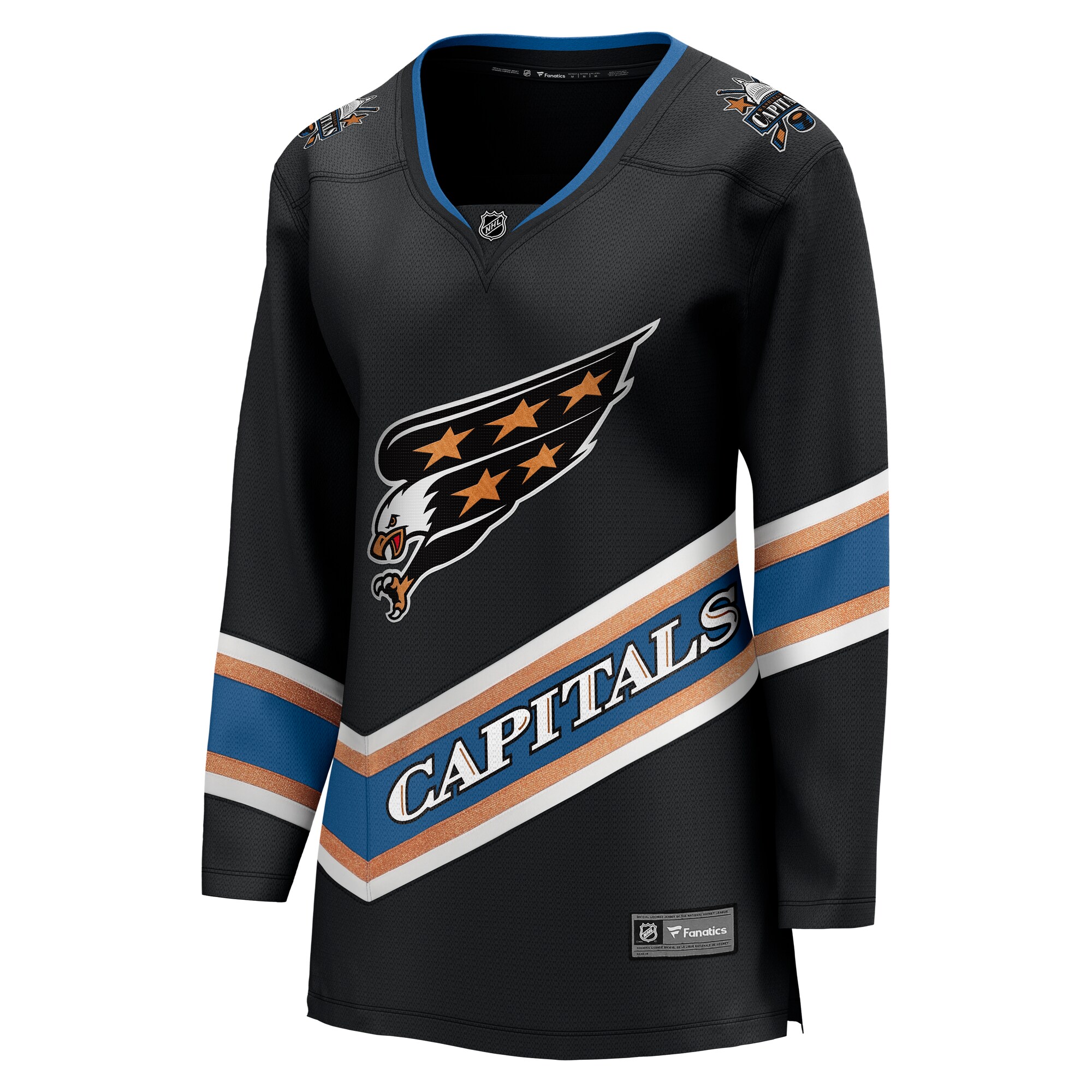 Washington Capitals Black Alternate 50th Anniversary Breakaway NHL Jersey Women's