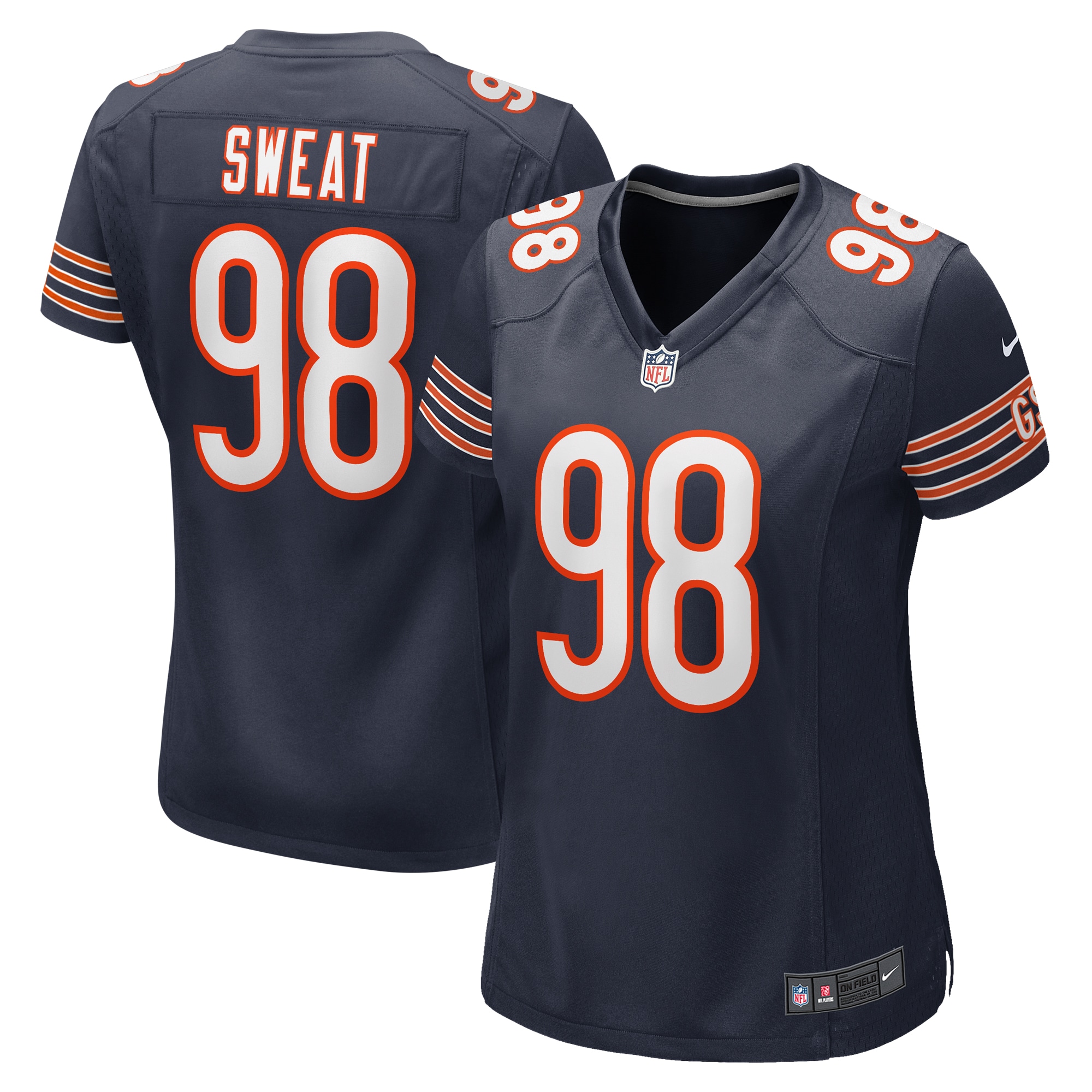 Chicago Bears Montez Sweat Navy Game NFL Jersey Women's