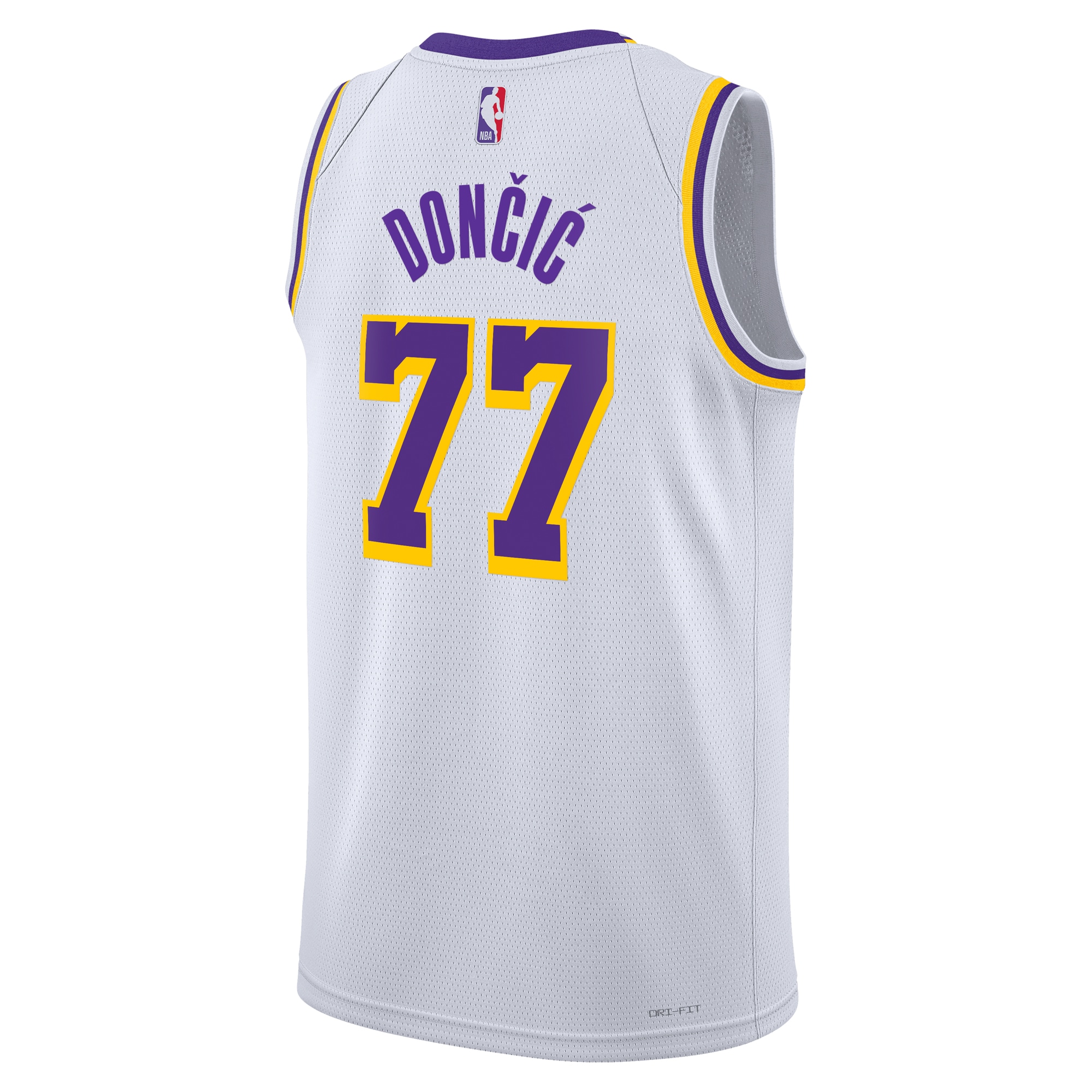Los Angeles Lakers Association Edition Swingman White Luka Don?i Unisex NBA Jersey Unisex