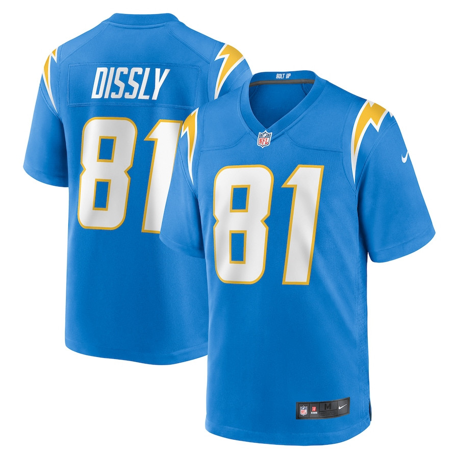 Will Dissly 81 Los Angeles Chargers Team Game Powder Blue NFL Jersey Men's