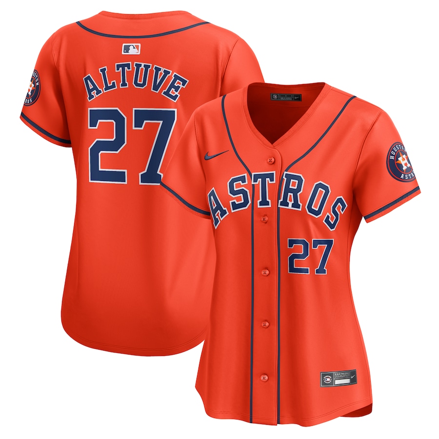 Jose Altuve Houston Astros Women's Alternate Limited Player Jersey Orange