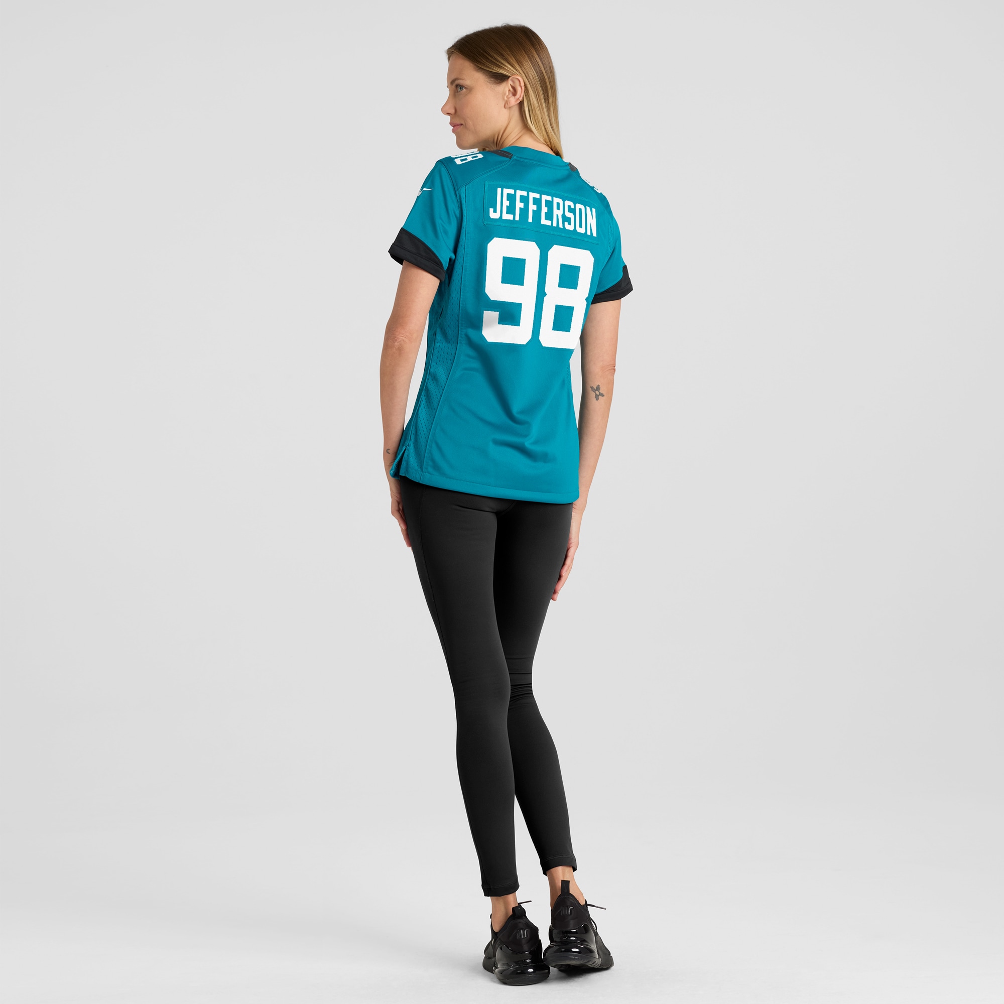 Jacksonville Jaguars Jefferson Teal Game NFL Jersey Women's