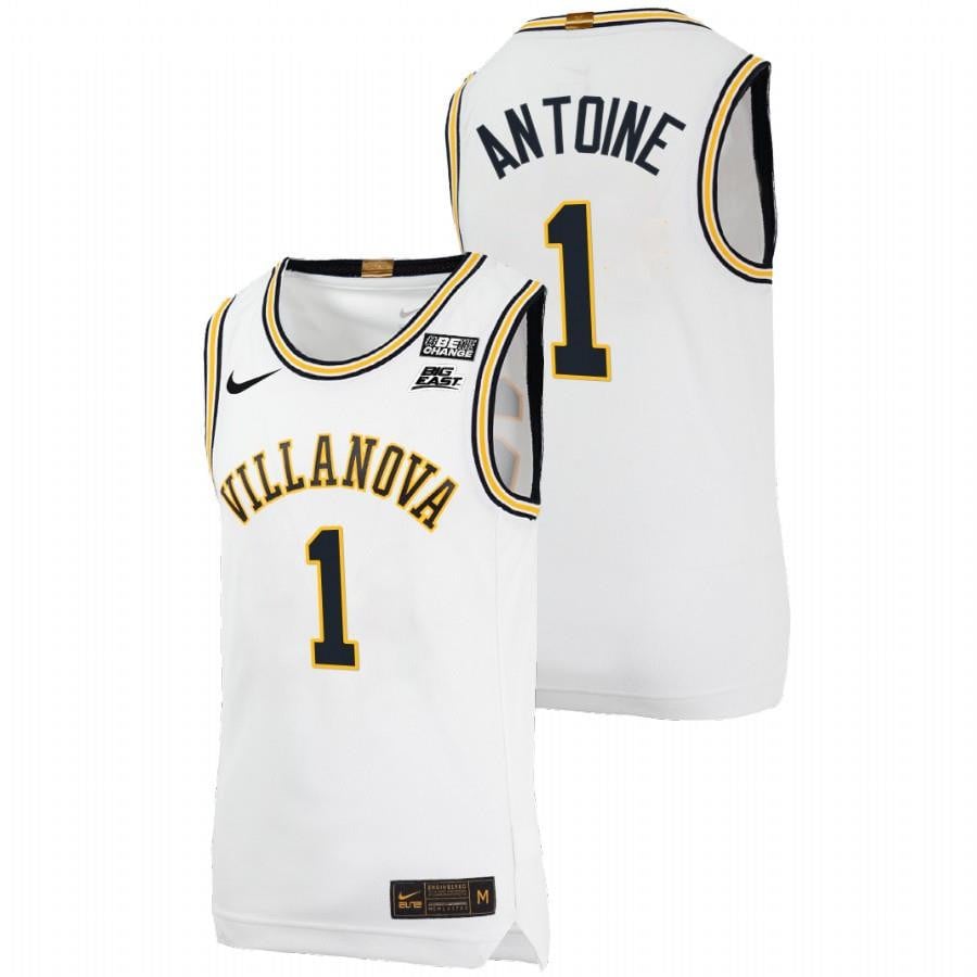 Bryan Antoine White Villanova Wildcats College Throwback NCAA Jersey Men's