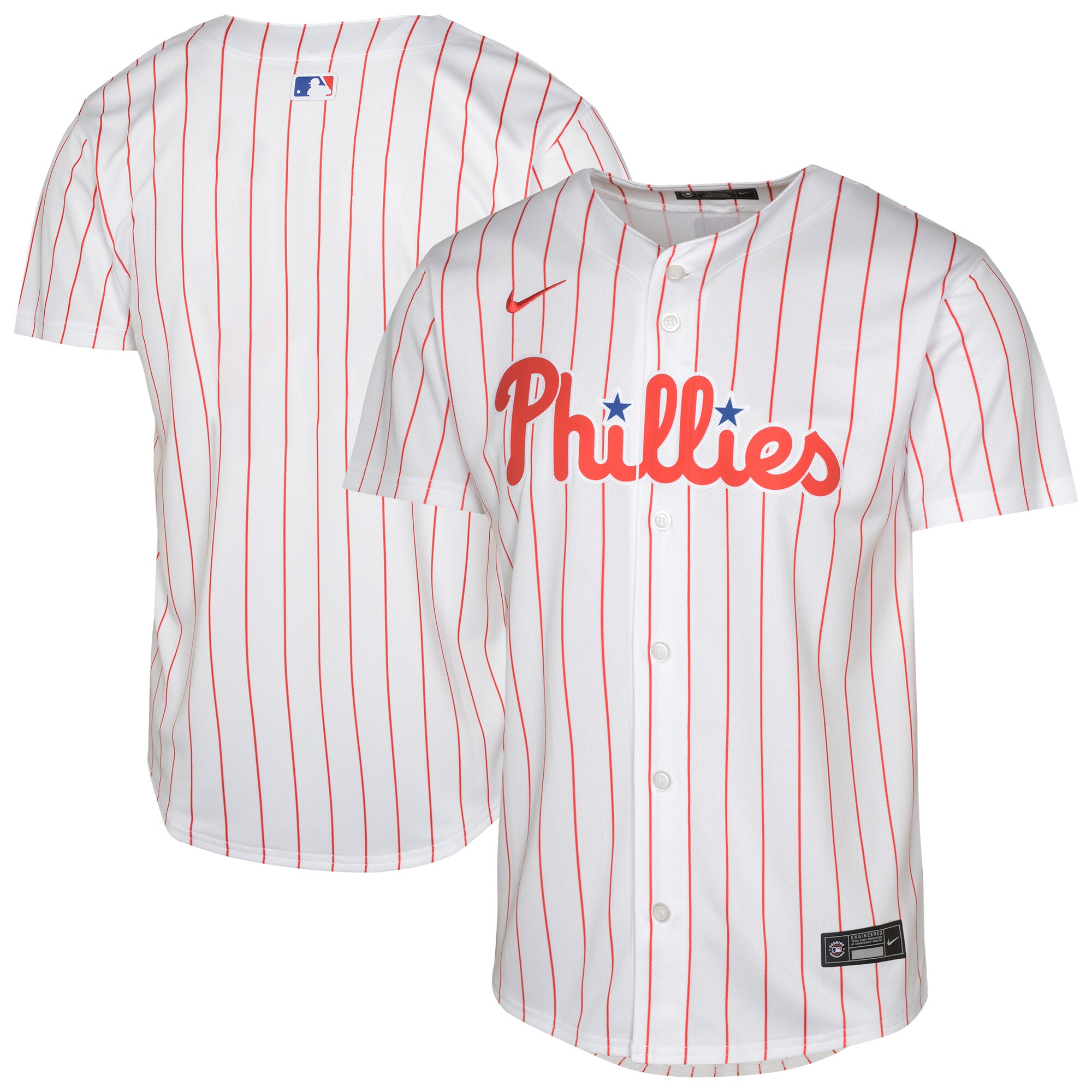 Philadelphia Phillies White Home Blank Limited MLB Jersey Youth