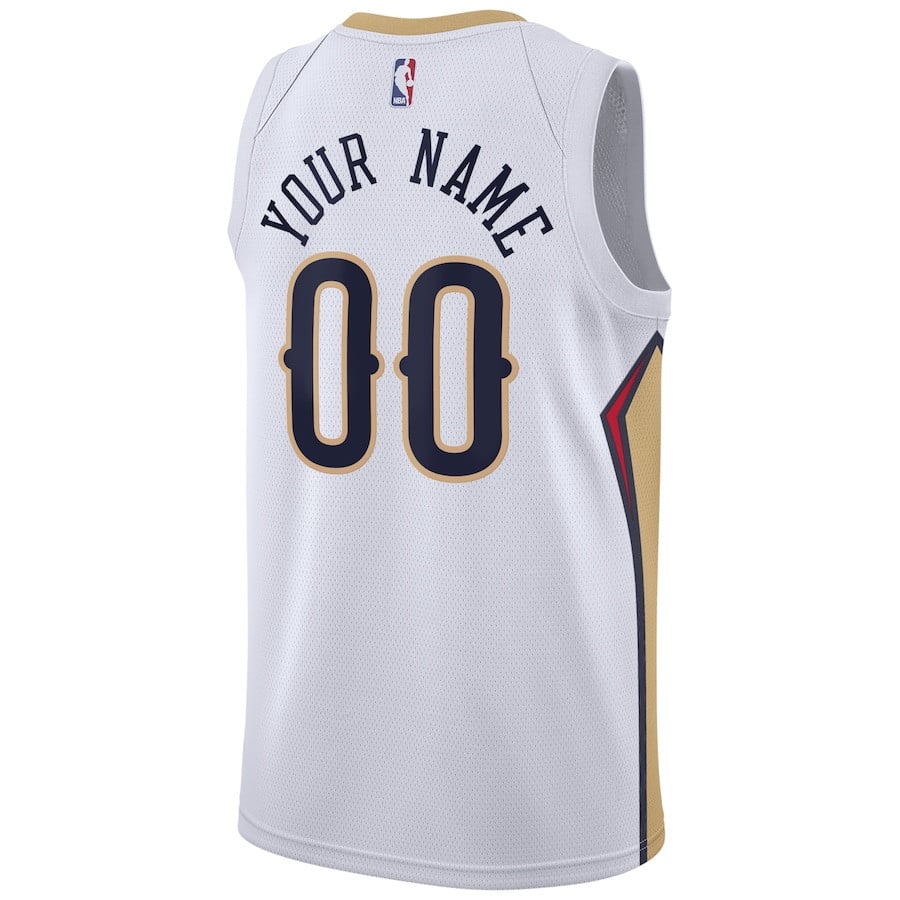 New Orleans Pelicans 2023/24 Association Swingman Custom White NBA Jersey Men's