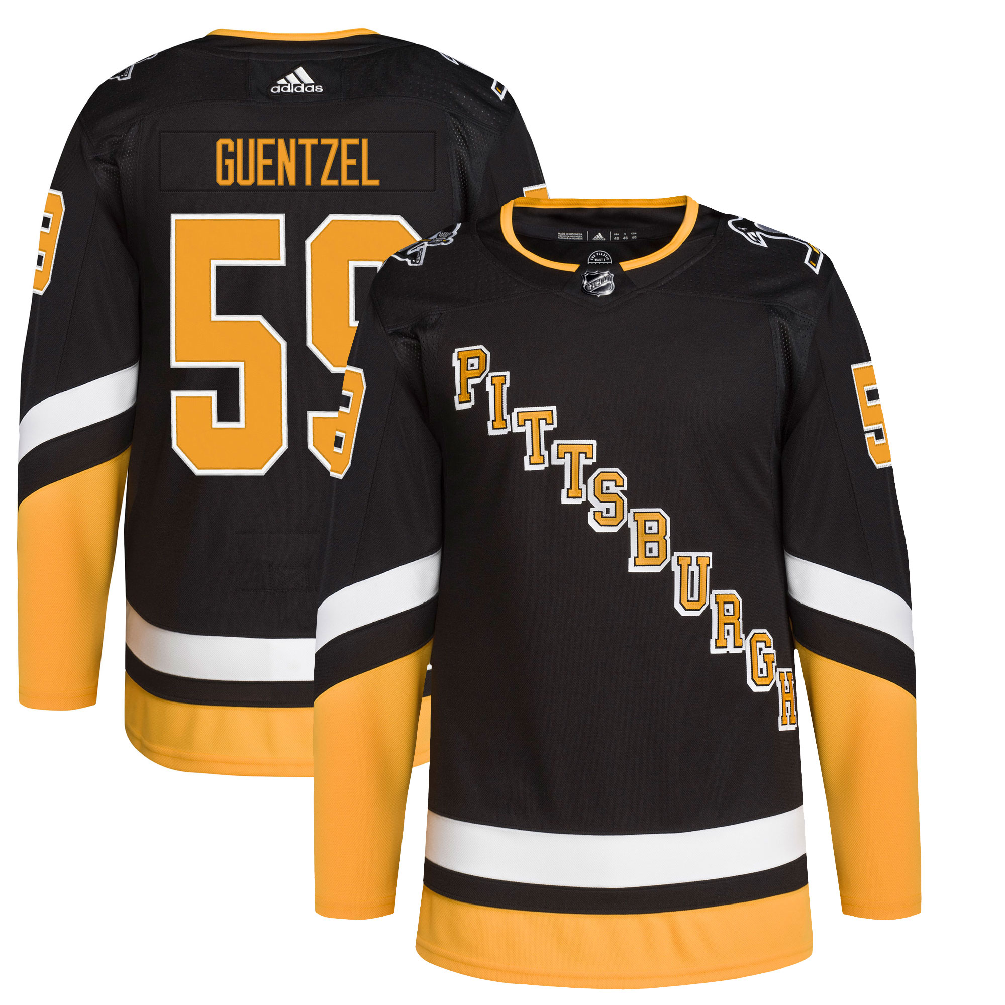 Pittsburgh Penguins Jake Guentzel Black Alternate Primegreen Player NHL Jersey Men's