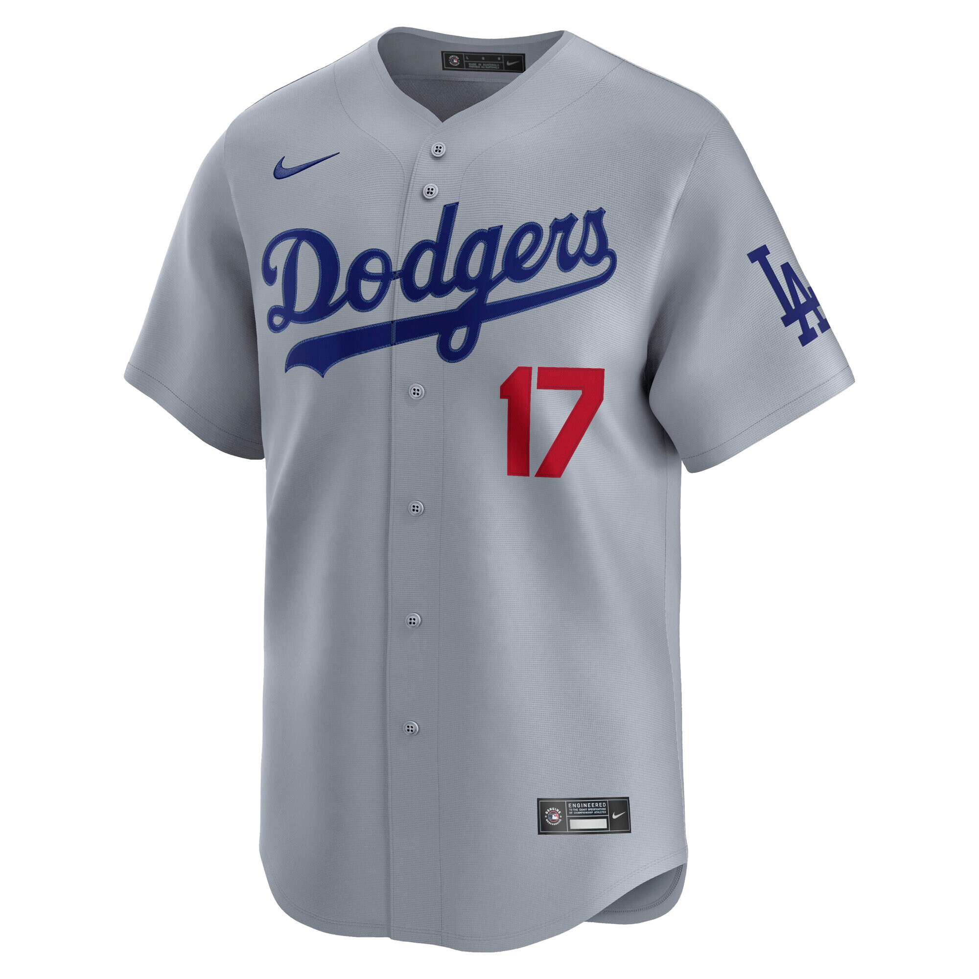 Los Angeles Dodgers Shohei Ohtani Gray Road Alternate Limited Kanji Player MLB Jersey Men's