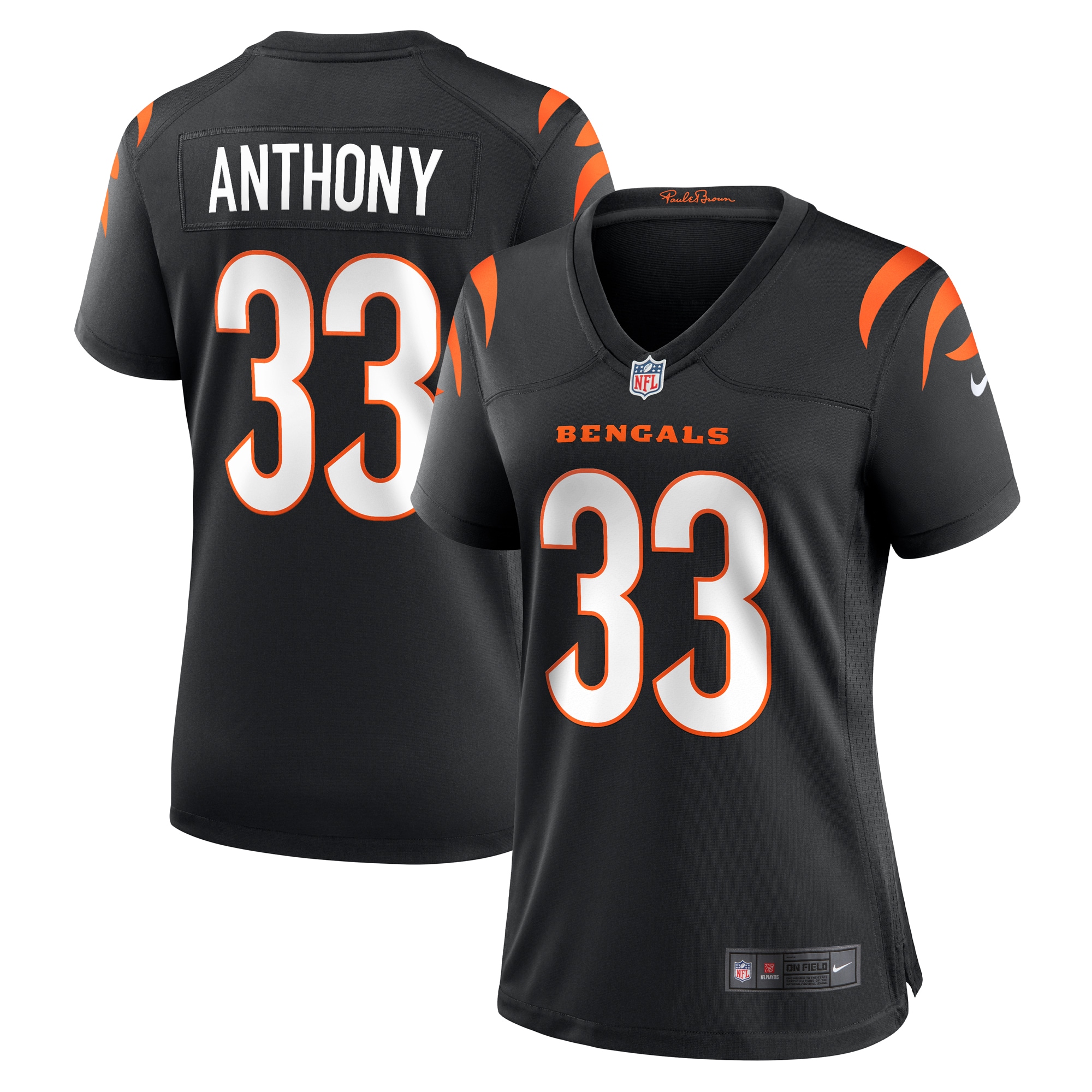 Cincinnati Bengals Daijahn Anthony Black Game NFL Jersey Women's