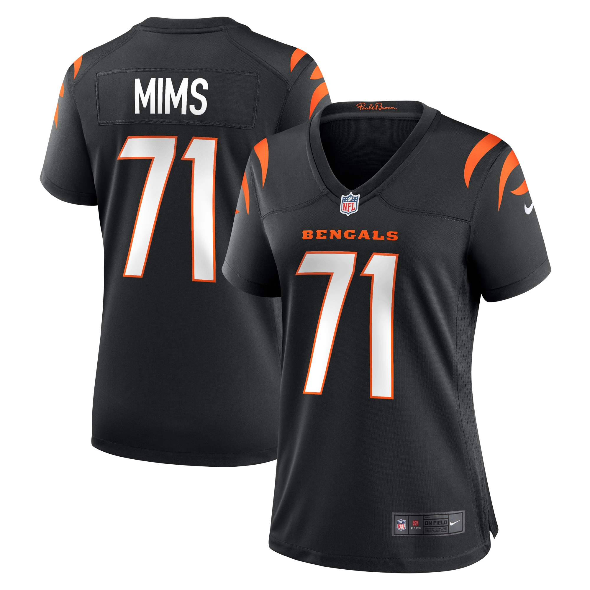 Cincinnati Bengals Amarius Mims Black Game NFL Jersey Women's