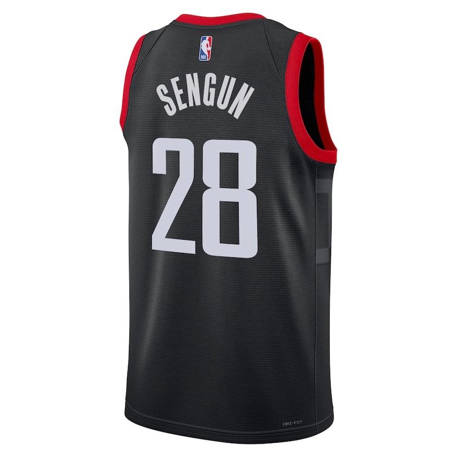 Alperen Sengun 28 Houston Rockets Unisex 2024/25 Swingman Player Statement Edition Black NBA Jersey Unisex