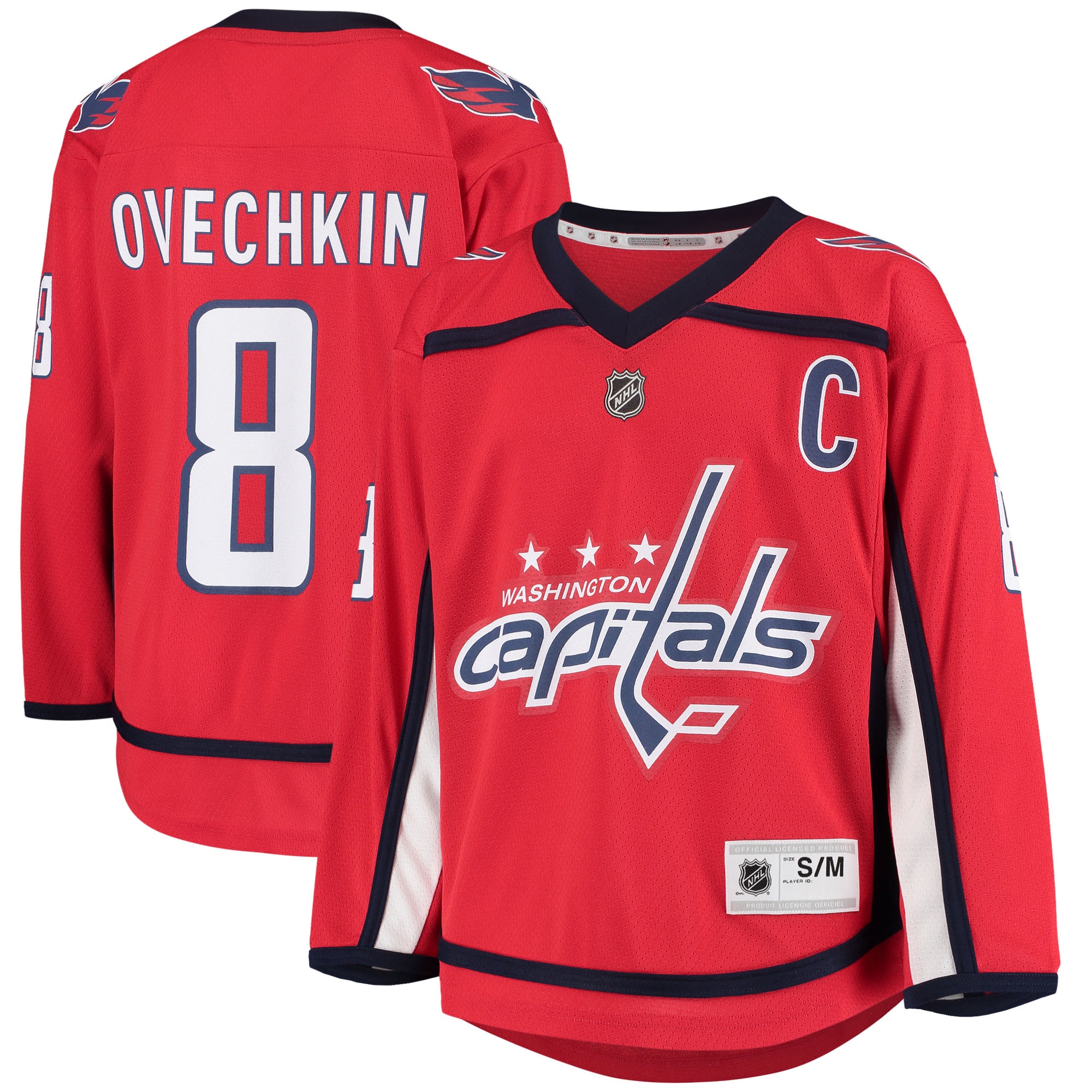 Washington Capitals Alexander Ovechkin Red Home Player NHL Jersey Youth