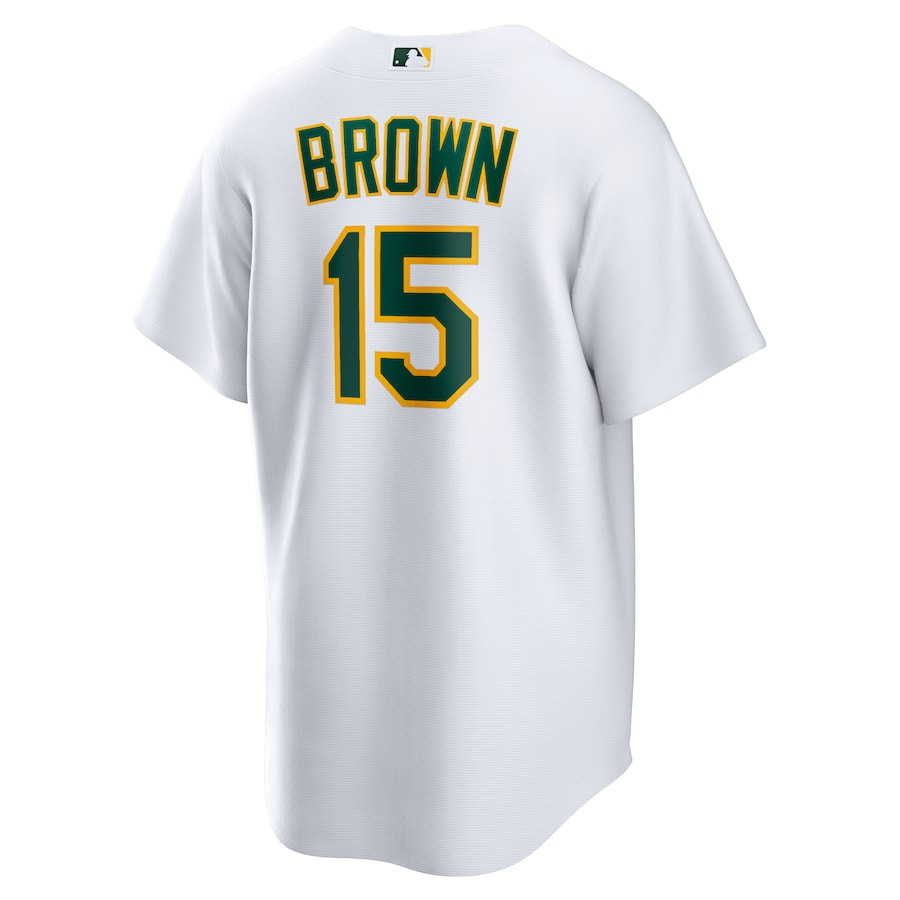 Seth Brown 15 Oakland Athletics Home White MLB Jersey Men's