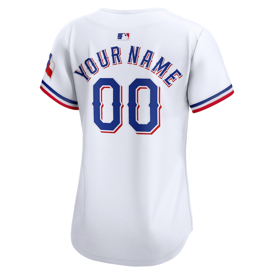 Texas Rangers Home Limited Player Custom White MLB Jersey Women's