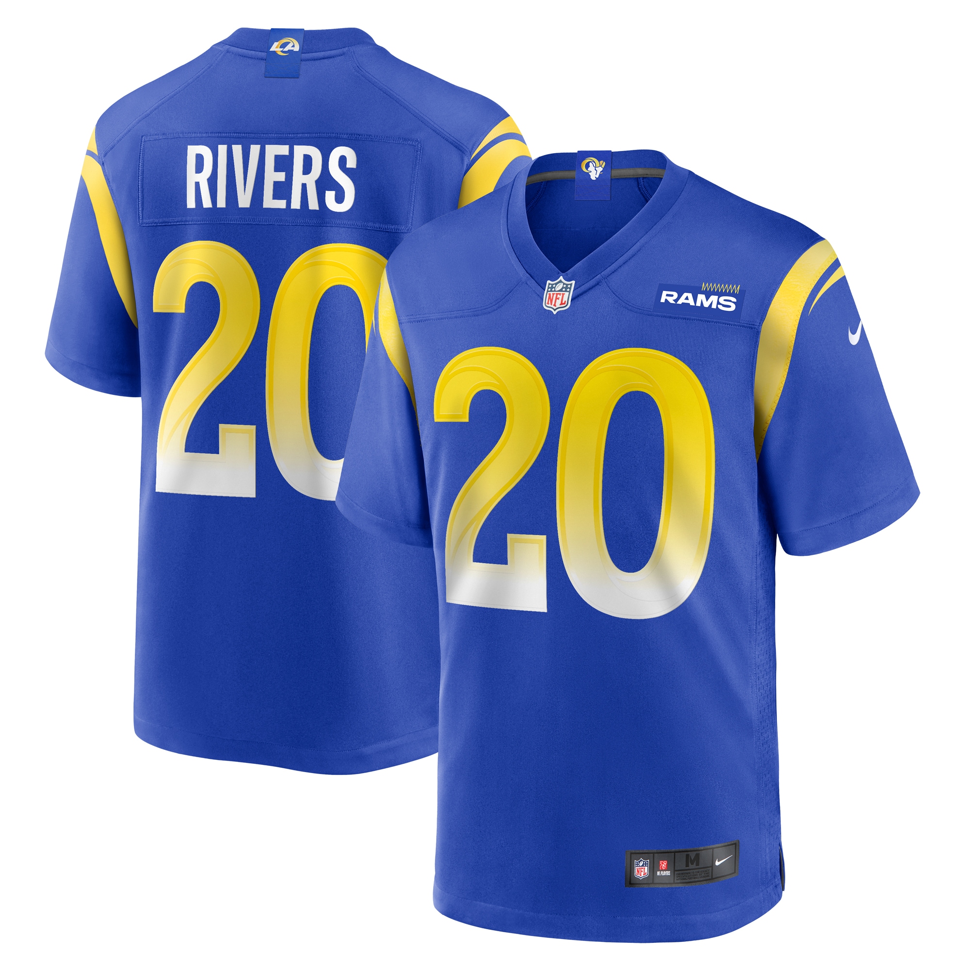 Los Angeles Rams Ronnie Rivers Royal Team Game NFL Jersey Men's